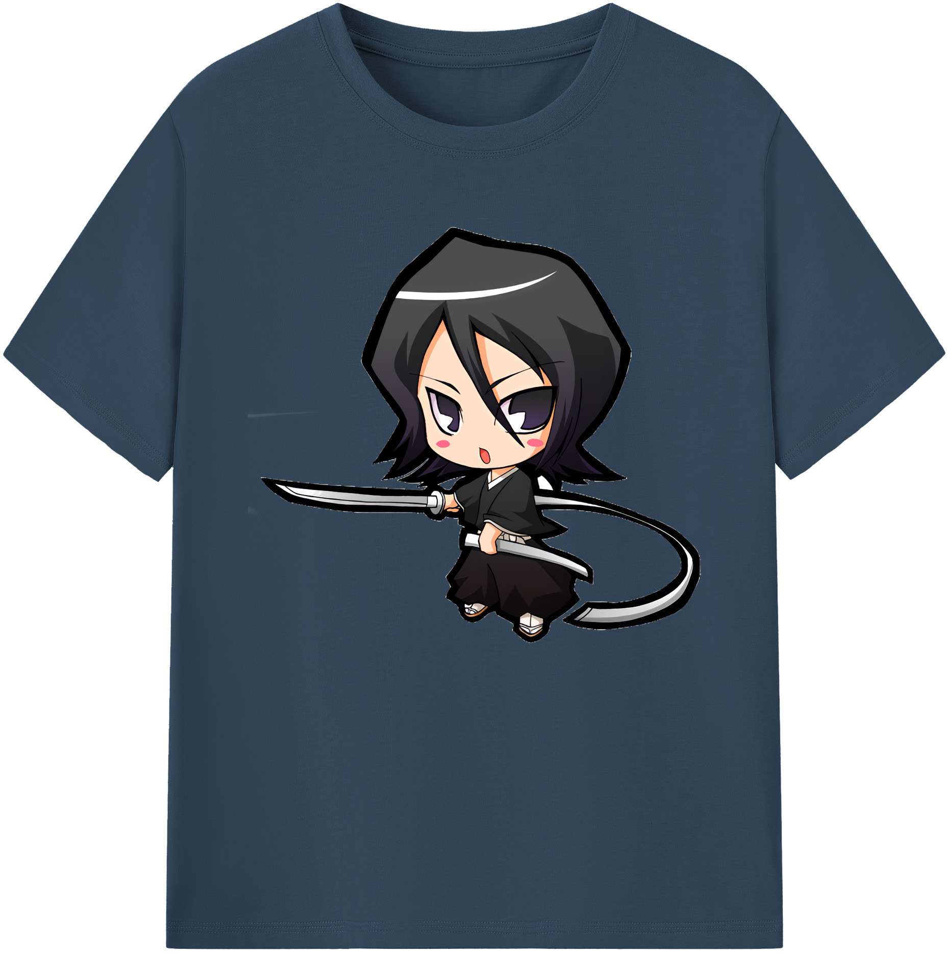 （画像用） ブリーチ 朽木ルキア BLEACH Kuchiki Rukia 綿100％ メンズ半袖Tシャツ｜肌触りやわらか＆通気性