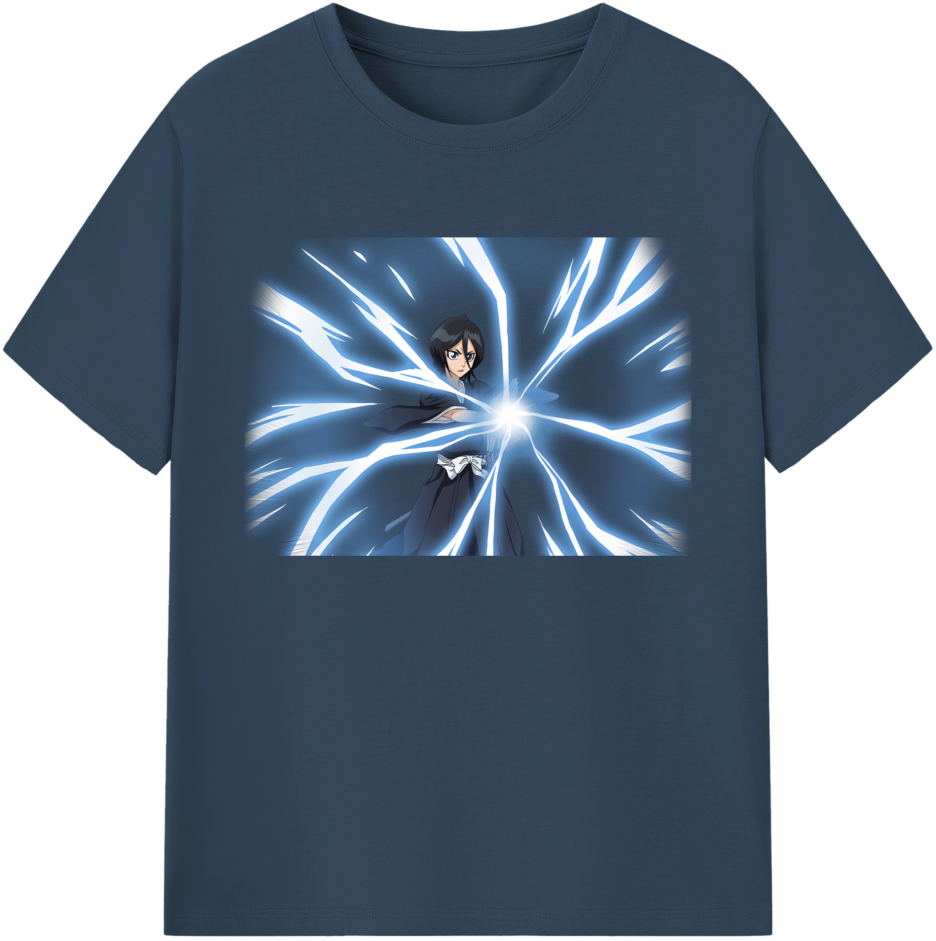 （画像用） ブリーチ 朽木ルキア BLEACH Kuchiki Rukia 綿100％ メンズ半袖Tシャツ｜肌触りやわらか＆通気性