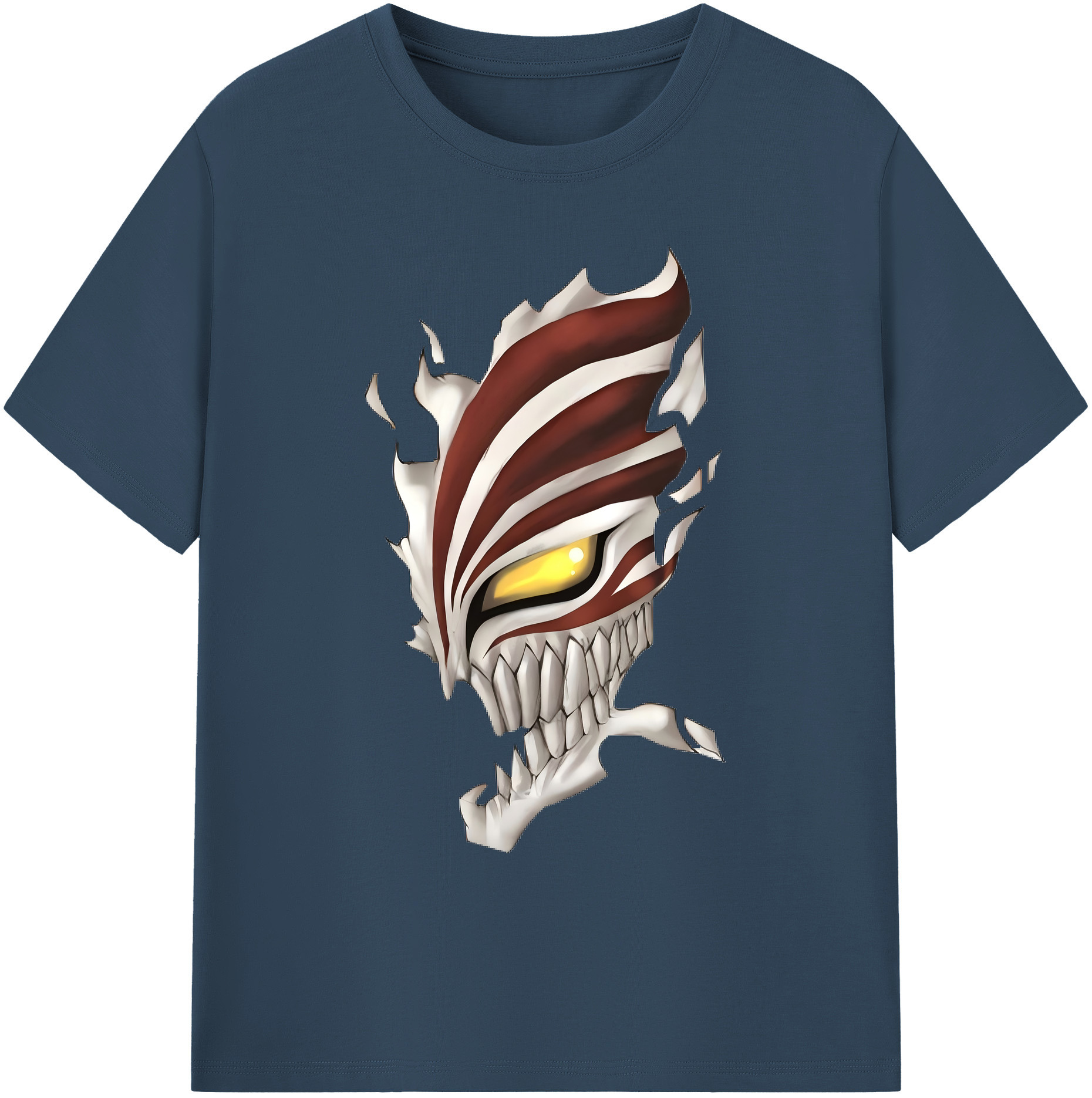 （画像用） ブリーチ 黒崎一護（くろさき いちご）BLEACH Kurosaki Ichigo 綿100％ メンズ半袖Tシャツ｜肌触りやわらか＆通気性