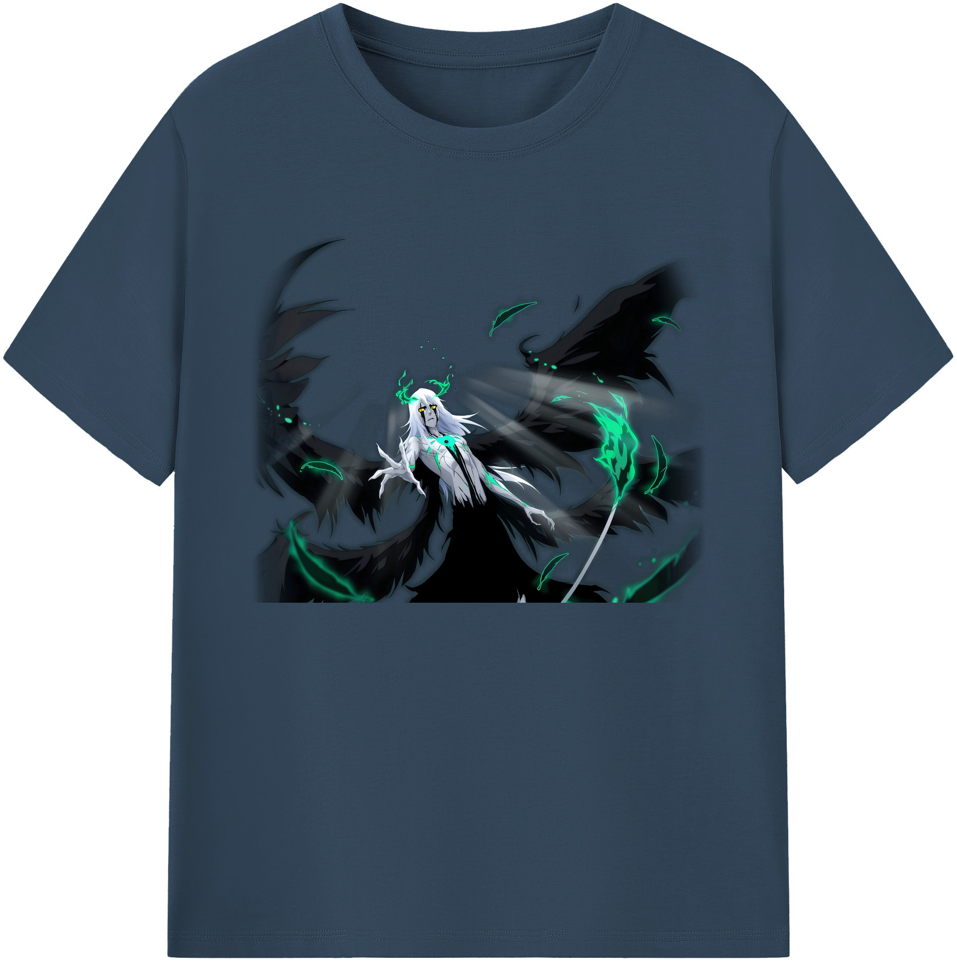 （画像用） ブリーチ ウルキオラ·シファー BLEACH Ulquiorra cifer 綿100％ メンズ半袖Tシャツ｜肌触りやわらか＆通気性