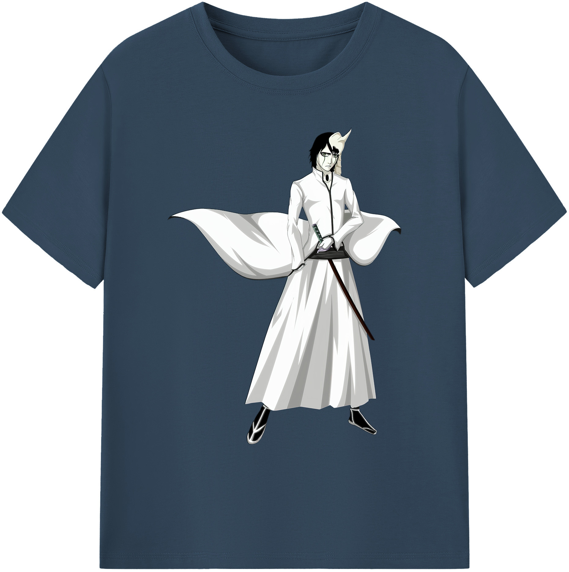 （画像用） ブリーチ ウルキオラ·シファー BLEACH Ulquiorra cifer 綿100％ メンズ半袖Tシャツ｜肌触りやわらか＆通気性
