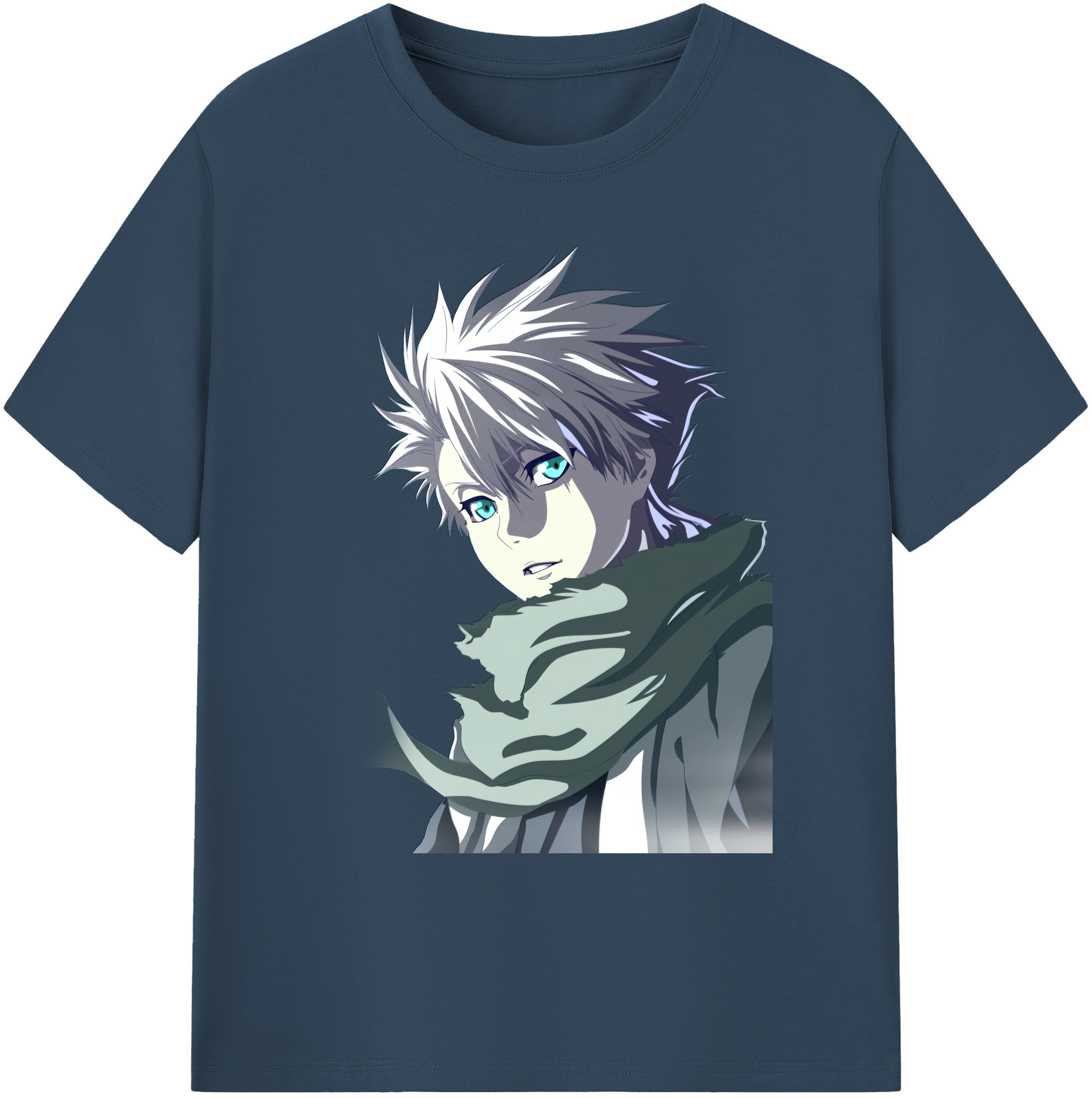（画像用） ブリーチ 日番谷冬獅郎（ひつがや とうしろう） BLEACH Hitsugaya Toushirou 綿100％ メンズ半袖Tシャツ｜肌触りやわらか＆通気性