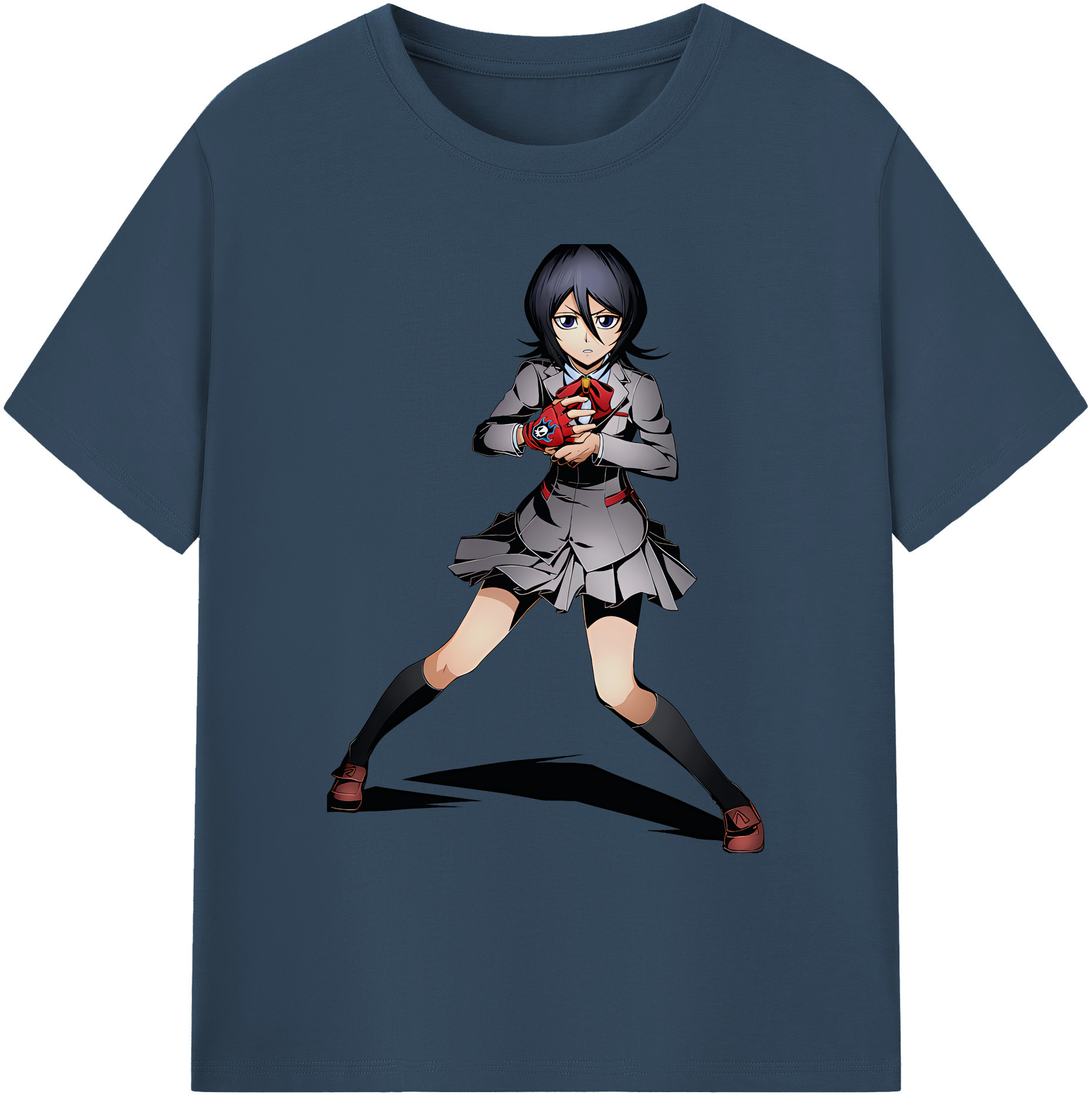 （画像用） ブリーチ 朽木ルキア BLEACH Kuchiki Rukia 綿100％ メンズ半袖Tシャツ｜肌触りやわらか＆通気性