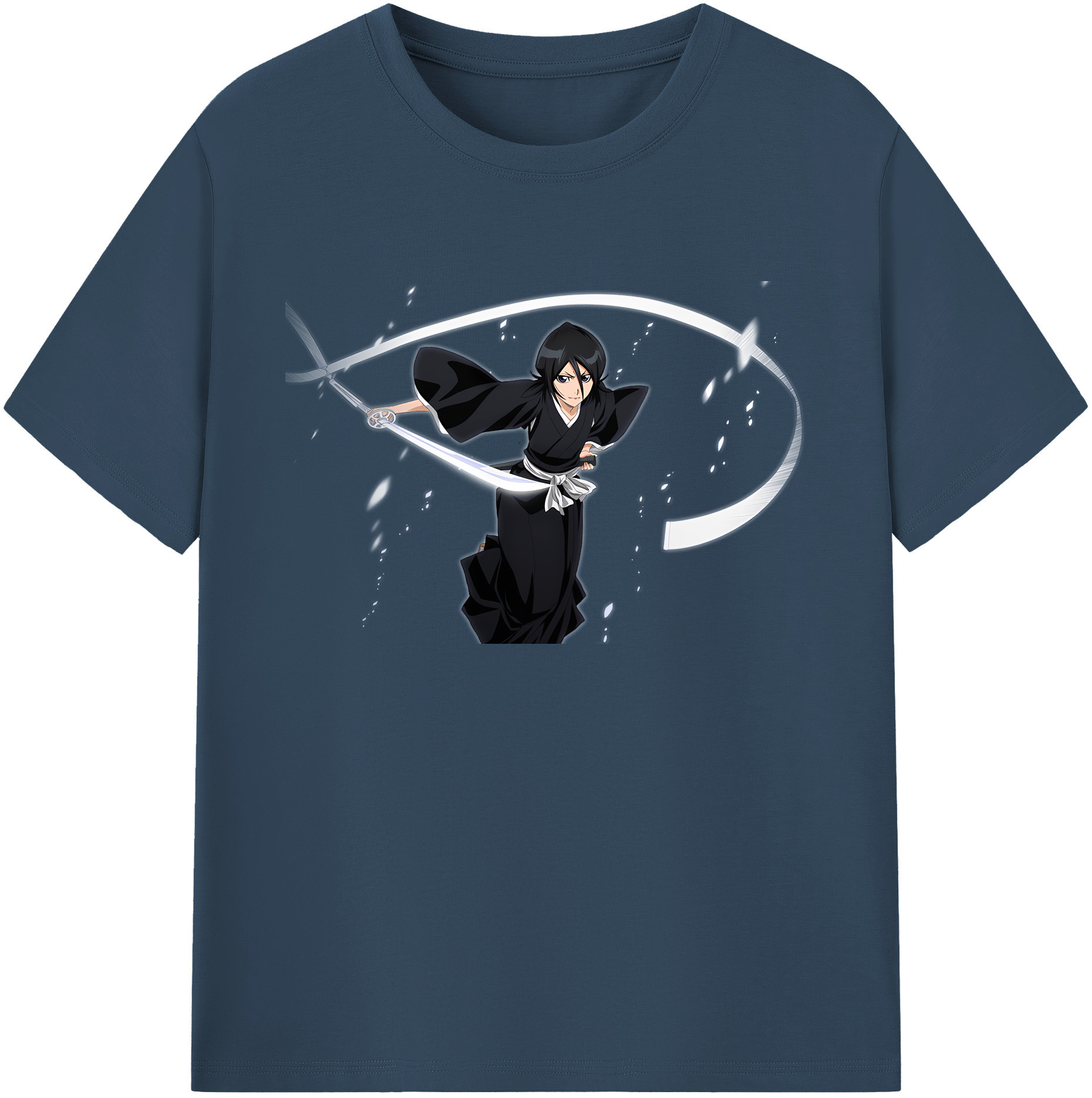 （画像用） ブリーチ 朽木ルキア BLEACH Kuchiki Rukia 綿100％ メンズ半袖Tシャツ｜肌触りやわらか＆通気性