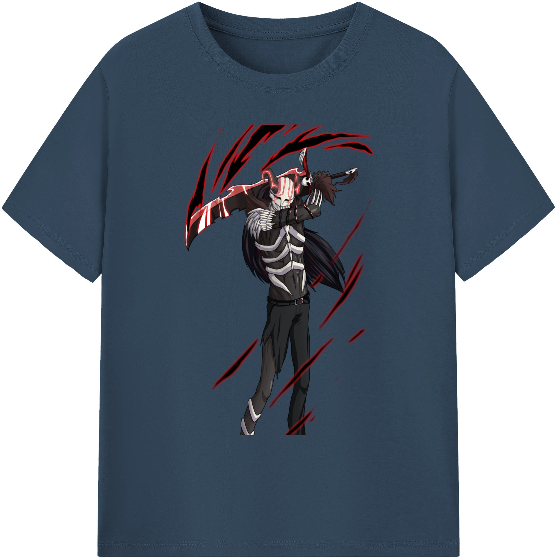 （画像用） ブリーチ 黒崎一護（くろさき いちご）BLEACH Kurosaki Ichigo 綿100％ メンズ半袖Tシャツ｜肌触りやわらか＆通気性