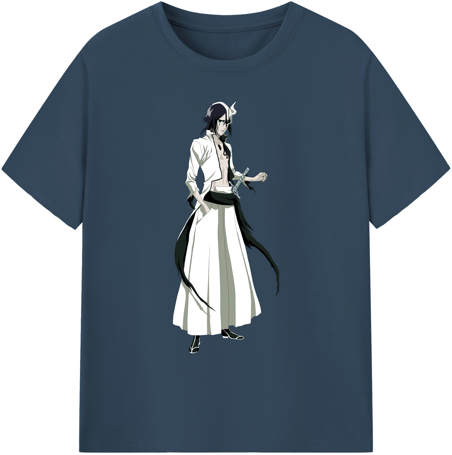 （画像用） ブリーチ ウルキオラ·シファー BLEACH Ulquiorra cifer 綿100％ メンズ半袖Tシャツ｜肌触りやわらか＆通気性