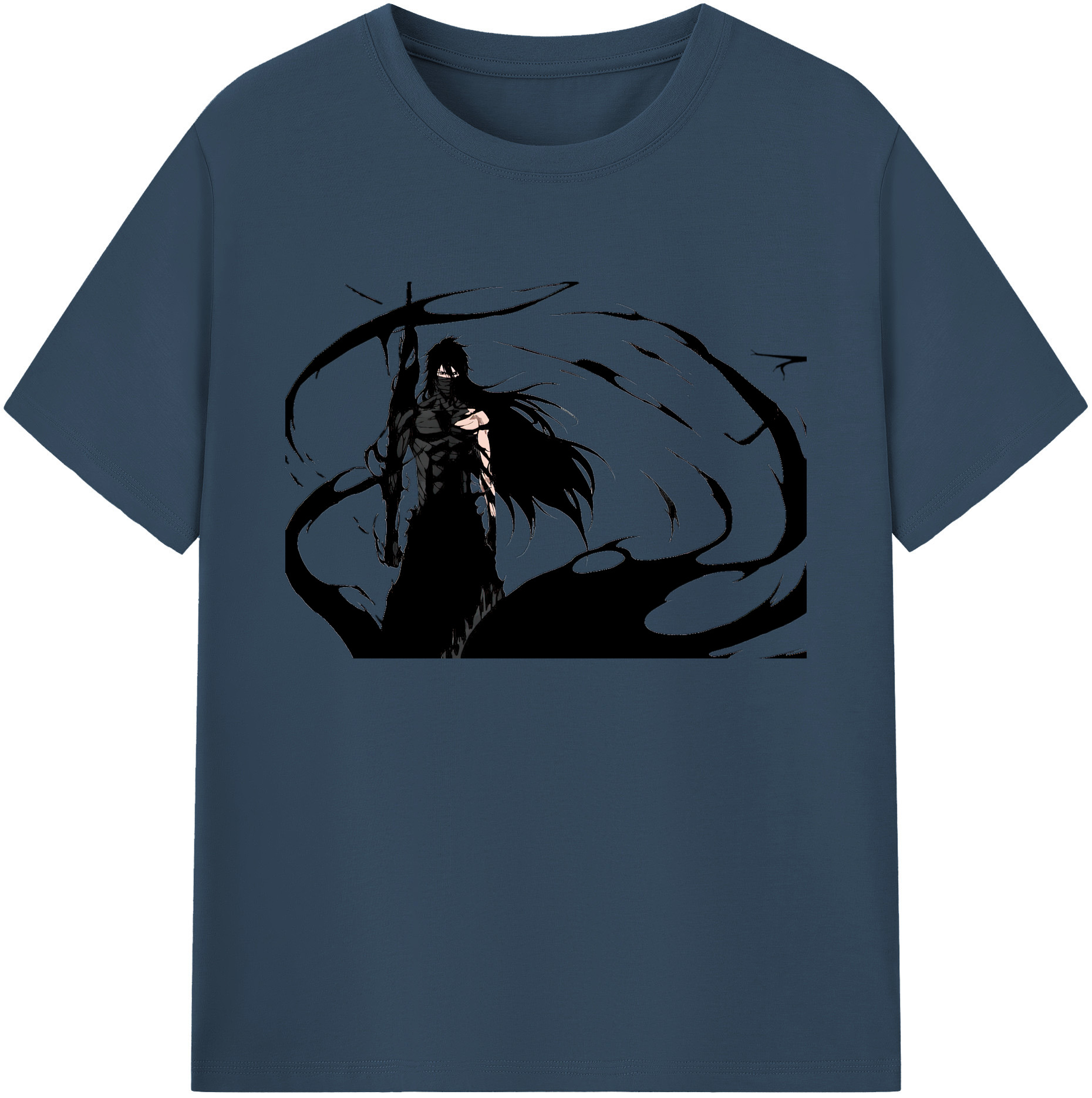 （画像用） ブリーチ 黒崎一護（くろさき いちご）BLEACH Kurosaki Ichigo 綿100％ メンズ半袖Tシャツ｜肌触りやわらか＆通気性