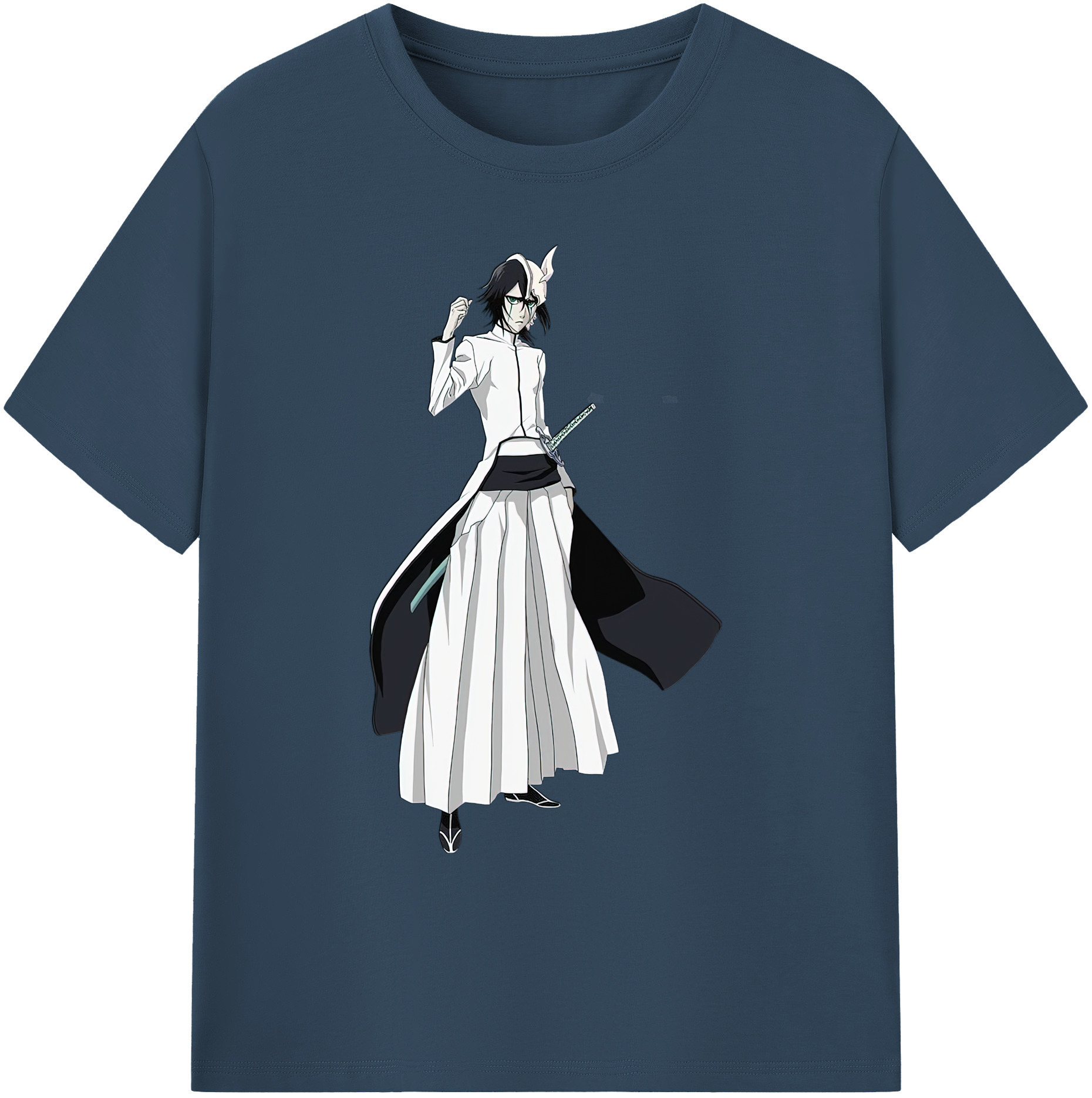 （画像用） ブリーチ ウルキオラ·シファー BLEACH Ulquiorra cifer 綿100％ メンズ半袖Tシャツ｜肌触りやわらか＆通気性
