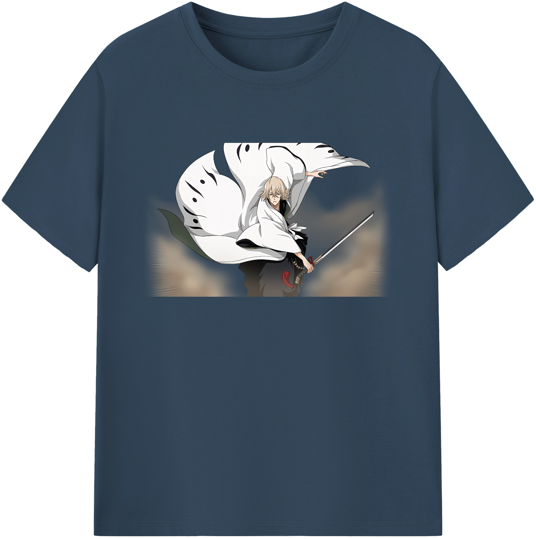 （画像用） "ブリーチ 浦原 喜助（うらはら きすけ） BLEACH Urahara Kisuke " 綿100％ メンズ半袖Tシャツ｜肌触りやわらか＆通気性