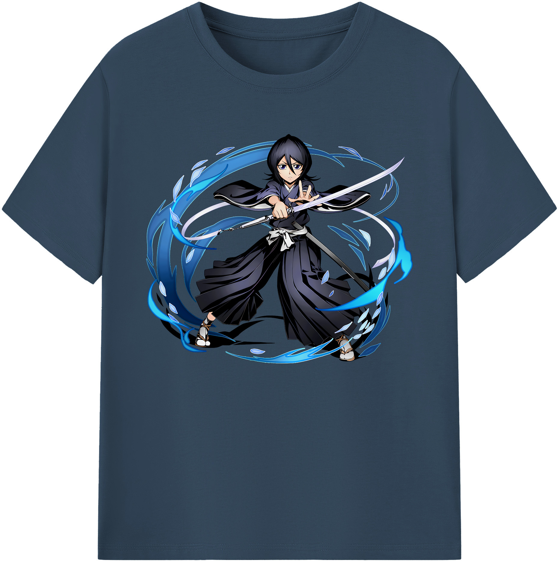 （画像用） ブリーチ 朽木ルキア BLEACH Kuchiki Rukia 綿100％ メンズ半袖Tシャツ｜肌触りやわらか＆通気性