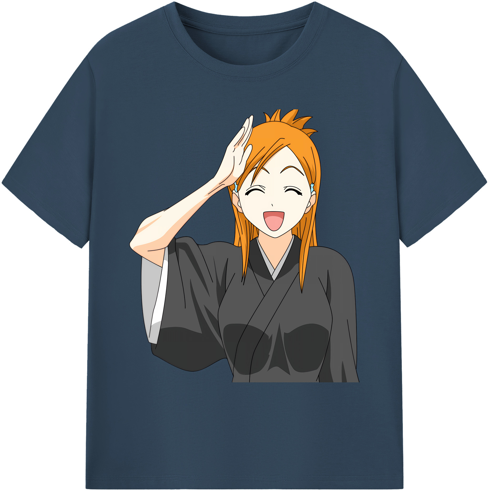 （画像用） ブリーチ 井上織姫（いのうえおりひめ） BLEACH Inoue Orihime 綿100％ メンズ半袖Tシャツ｜肌触りやわらか＆通気性