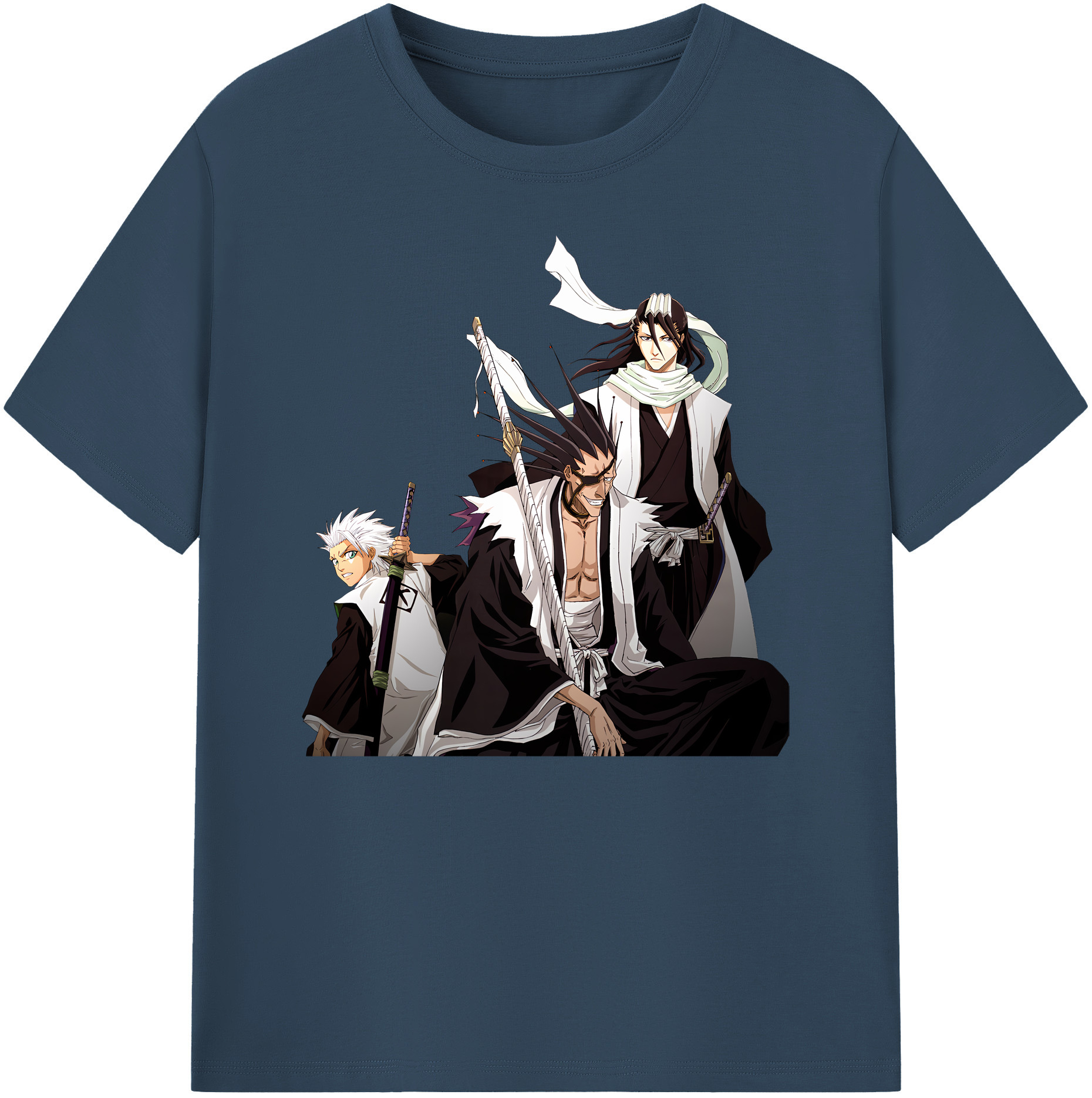 （画像用） ブリーチ ざらき けんぱち BLEACH Zaraki Kenpachi 綿100％ メンズ半袖Tシャツ｜肌触りやわらか＆通気性