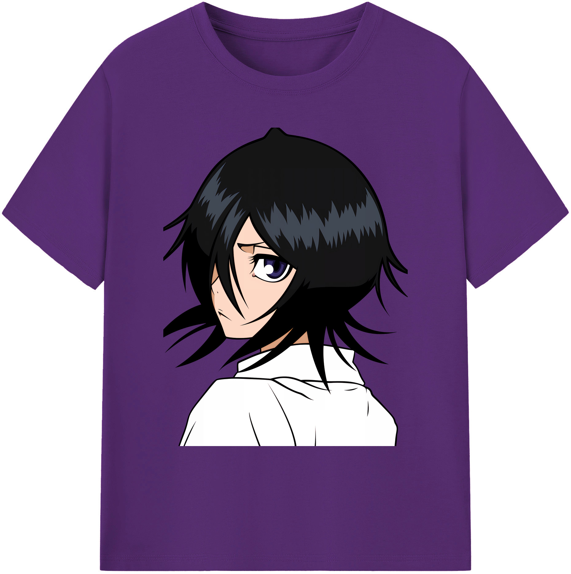 （画像用） ブリーチ 朽木ルキア BLEACH Kuchiki Rukia 綿100％ メンズ半袖Tシャツ｜肌触りやわらか＆通気性