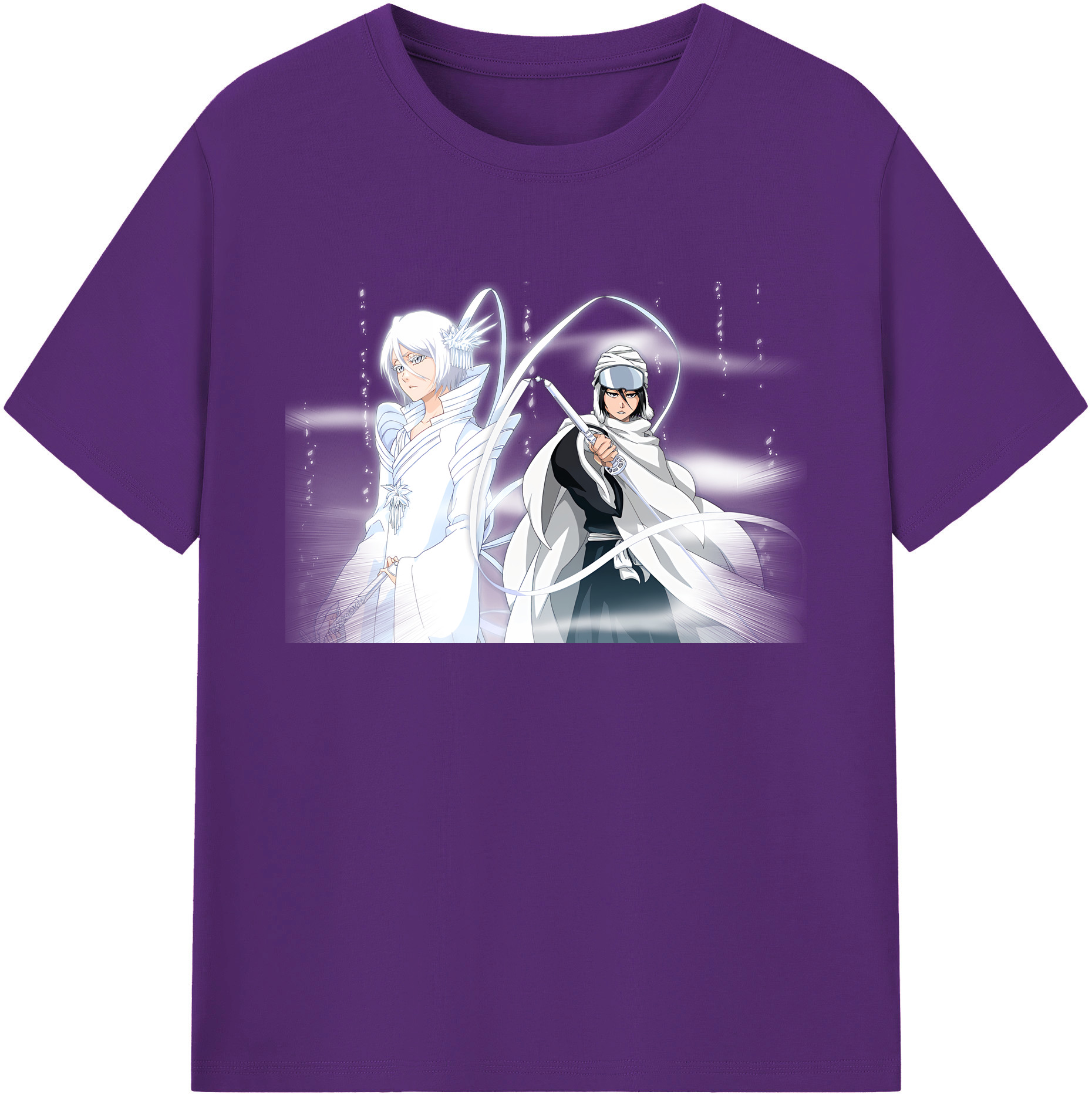 （画像用） ブリーチ 朽木ルキア BLEACH Kuchiki Rukia 綿100％ メンズ半袖Tシャツ｜肌触りやわらか＆通気性