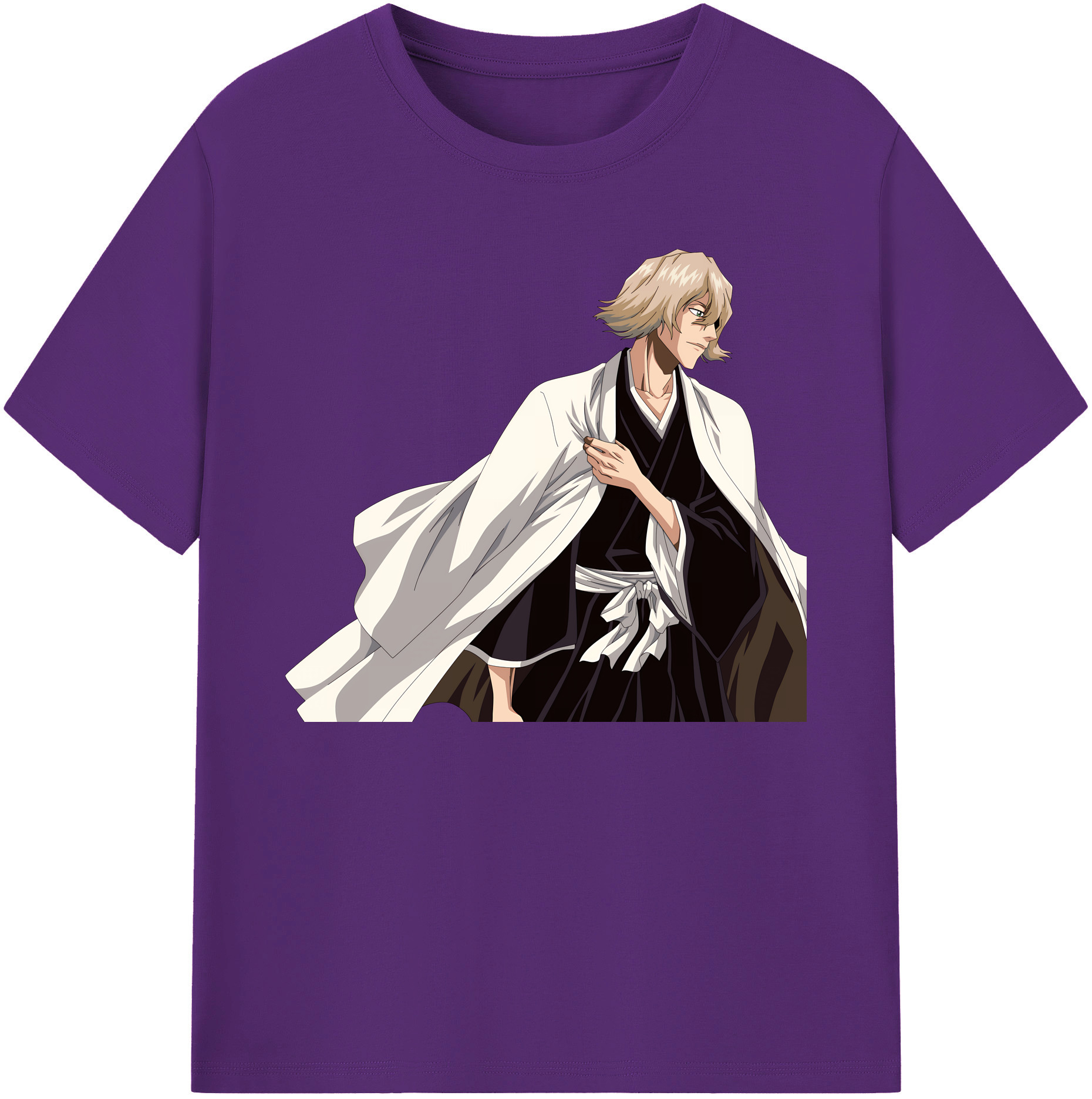 （画像用） "ブリーチ 浦原 喜助（うらはら きすけ） BLEACH Urahara Kisuke " 綿100％ メンズ半袖Tシャツ｜肌触りやわらか＆通気性