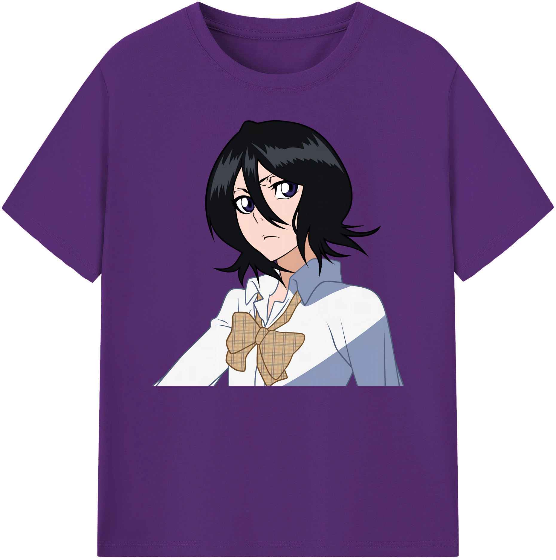 （画像用） ブリーチ 朽木ルキア BLEACH Kuchiki Rukia 綿100％ メンズ半袖Tシャツ｜肌触りやわらか＆通気性