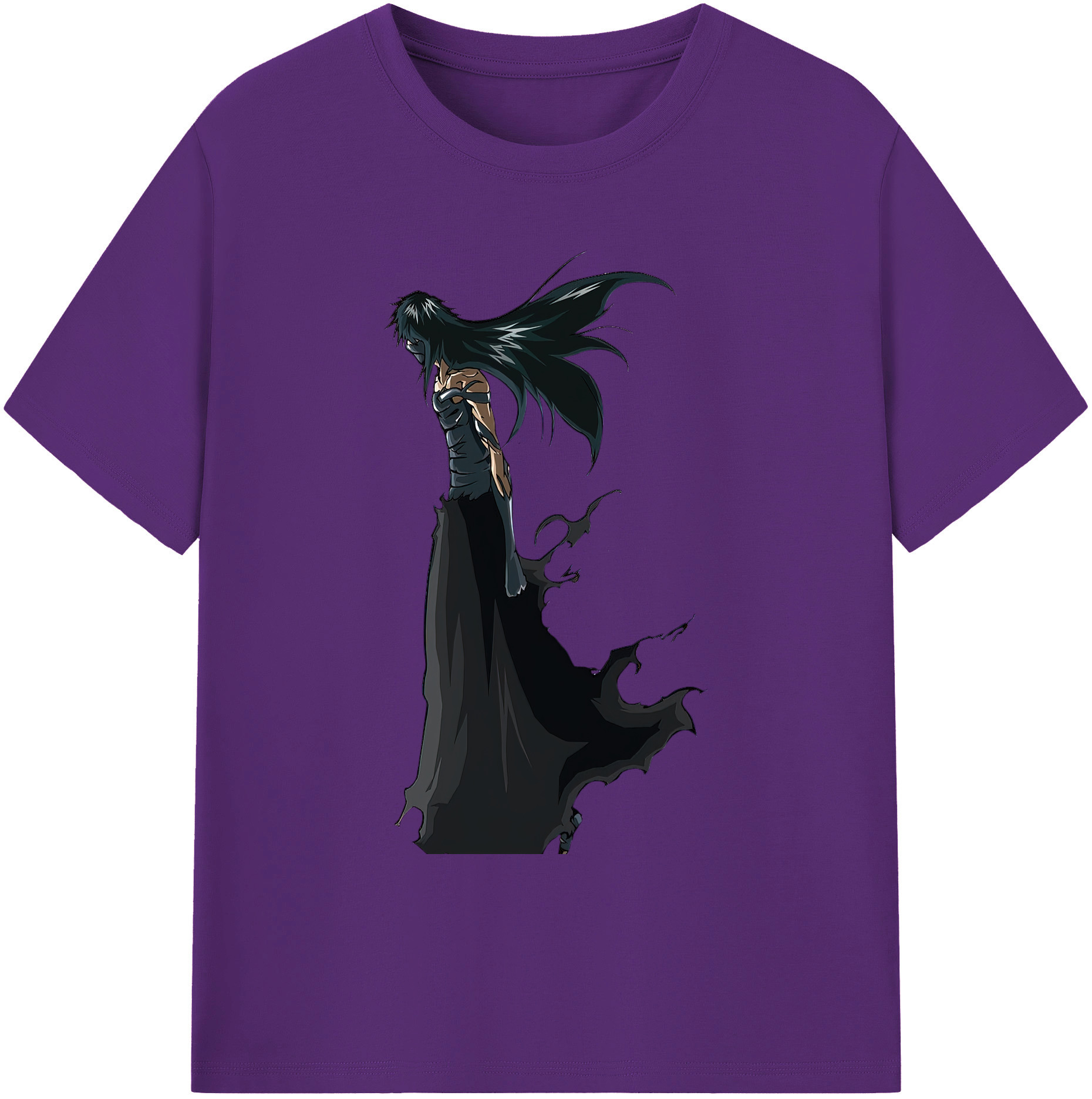 （画像用） ブリーチ 黒崎一護（くろさき いちご）BLEACH Kurosaki Ichigo 綿100％ メンズ半袖Tシャツ｜肌触りやわらか＆通気性