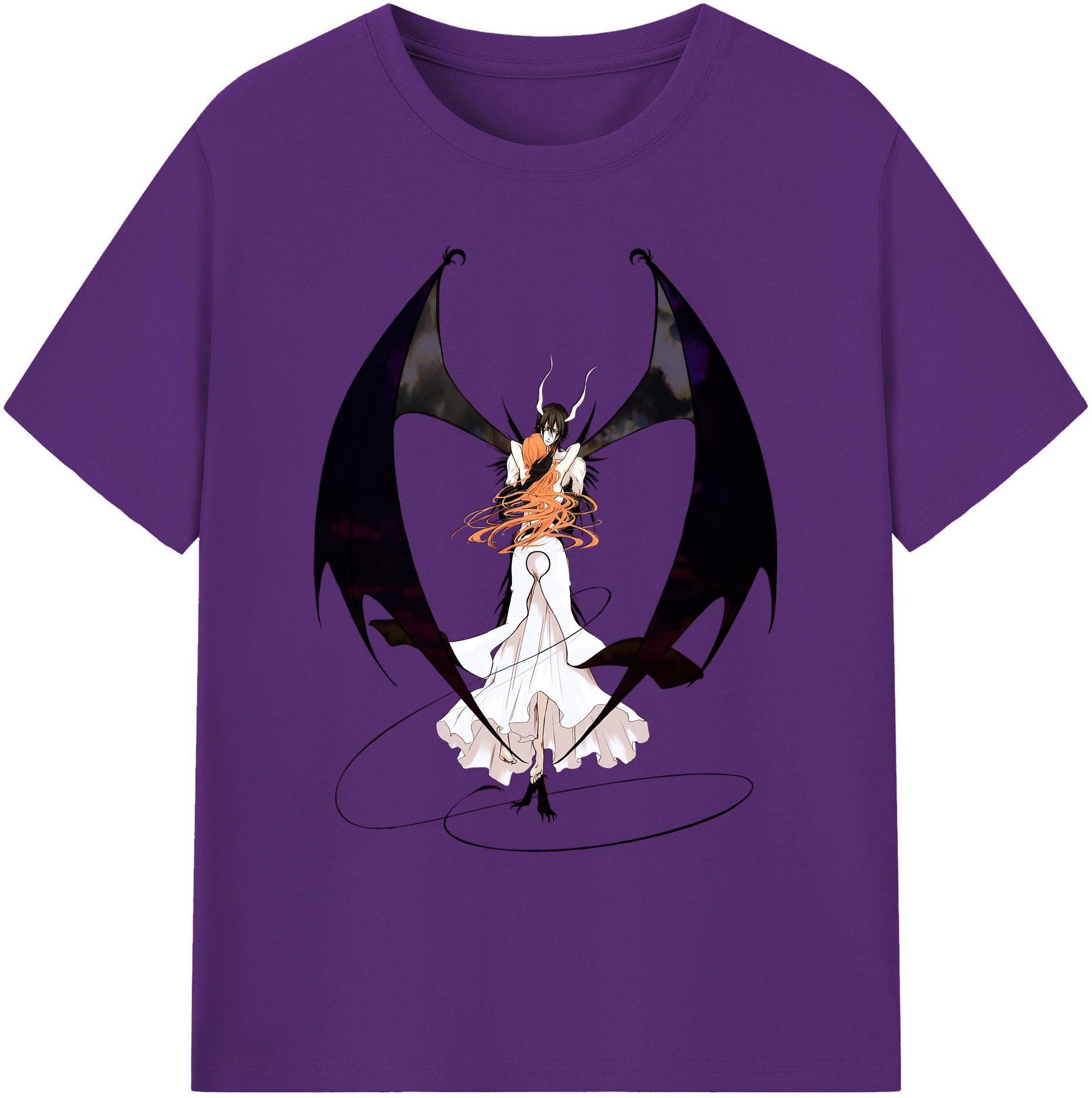 （画像用） ブリーチ ウルキオラ·シファー BLEACH Ulquiorra cifer 綿100％ メンズ半袖Tシャツ｜肌触りやわらか＆通気性