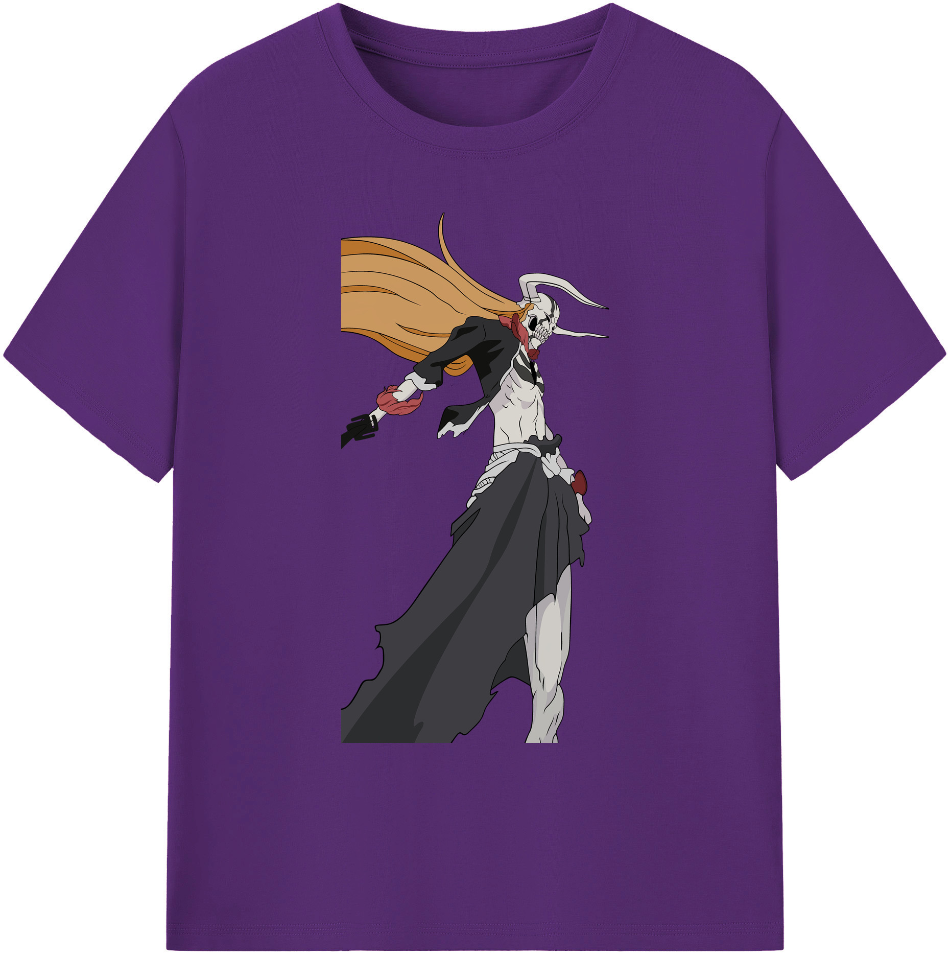 （画像用） ブリーチ 黒崎一護（くろさき いちご）BLEACH Kurosaki Ichigo 綿100％ メンズ半袖Tシャツ｜肌触りやわらか＆通気性