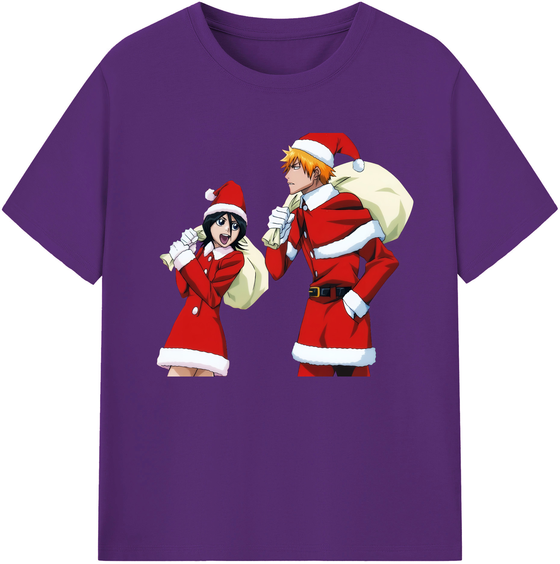 （画像用） ブリーチ 朽木ルキア BLEACH Kuchiki Rukia 綿100％ メンズ半袖Tシャツ｜肌触りやわらか＆通気性