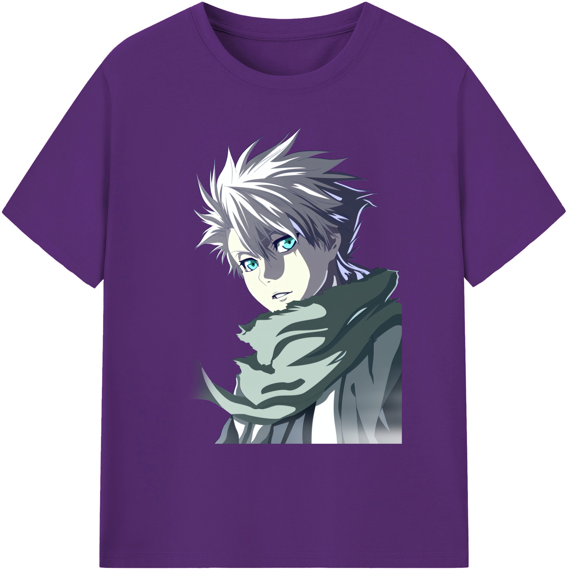 （画像用） ブリーチ 日番谷冬獅郎（ひつがや とうしろう） BLEACH Hitsugaya Toushirou 綿100％ メンズ半袖Tシャツ｜肌触りやわらか＆通気性