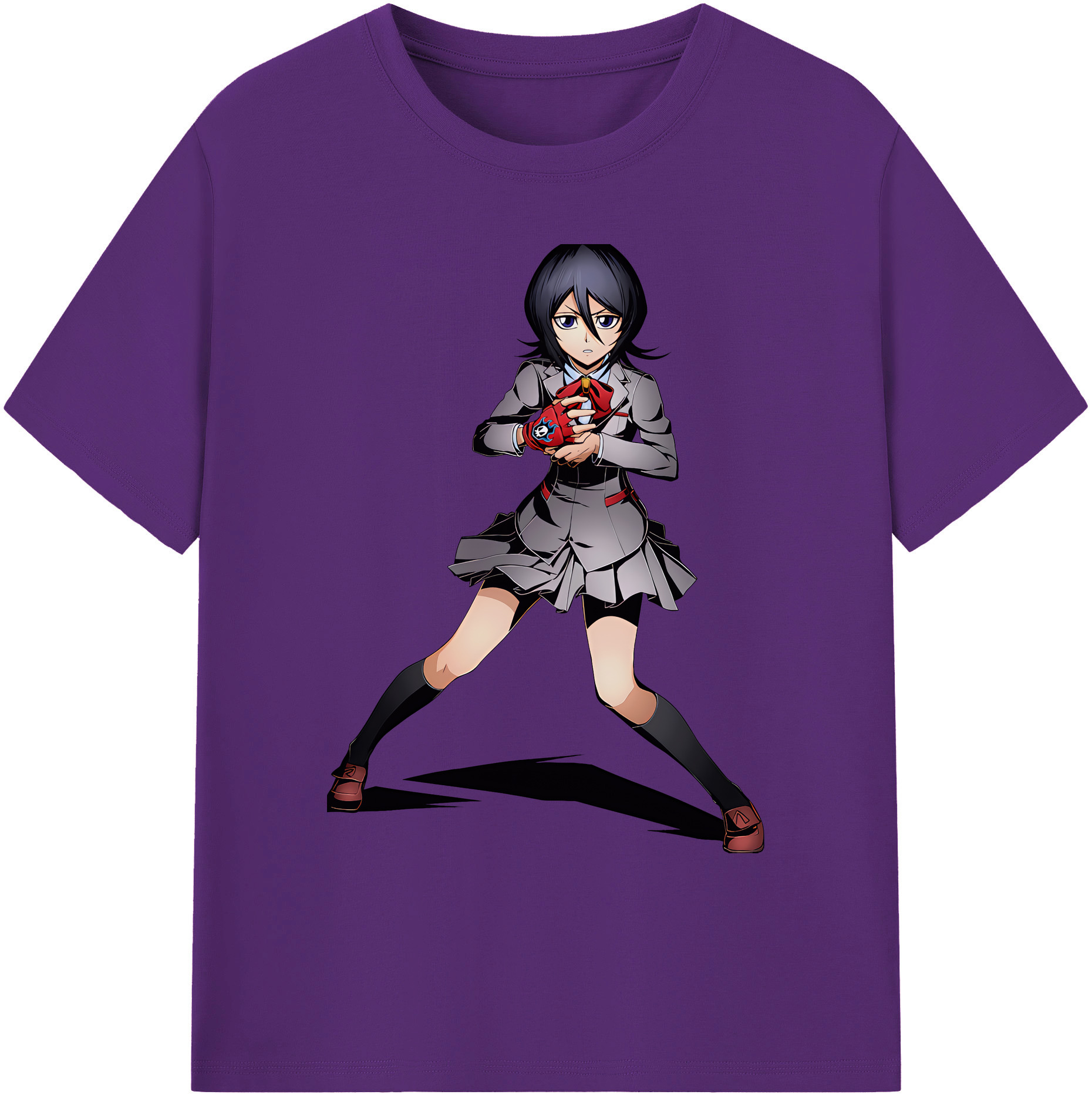 （画像用） ブリーチ 朽木ルキア BLEACH Kuchiki Rukia 綿100％ メンズ半袖Tシャツ｜肌触りやわらか＆通気性