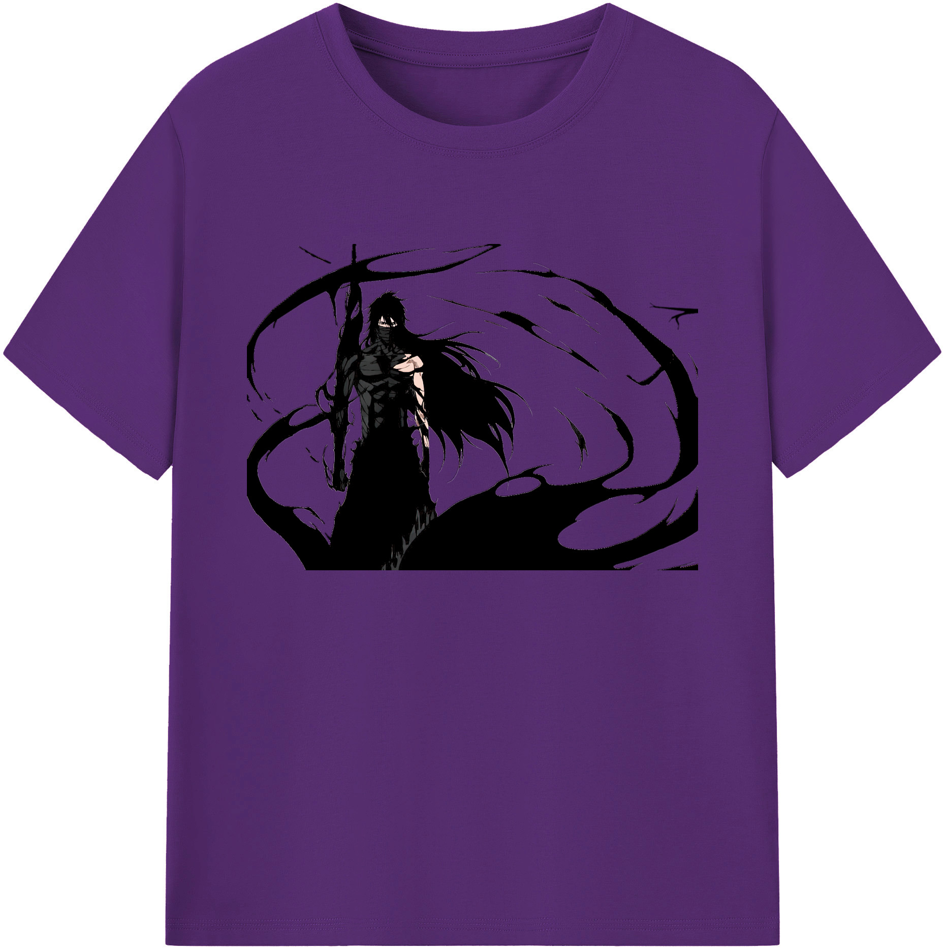 （画像用） ブリーチ 黒崎一護（くろさき いちご）BLEACH Kurosaki Ichigo 綿100％ メンズ半袖Tシャツ｜肌触りやわらか＆通気性