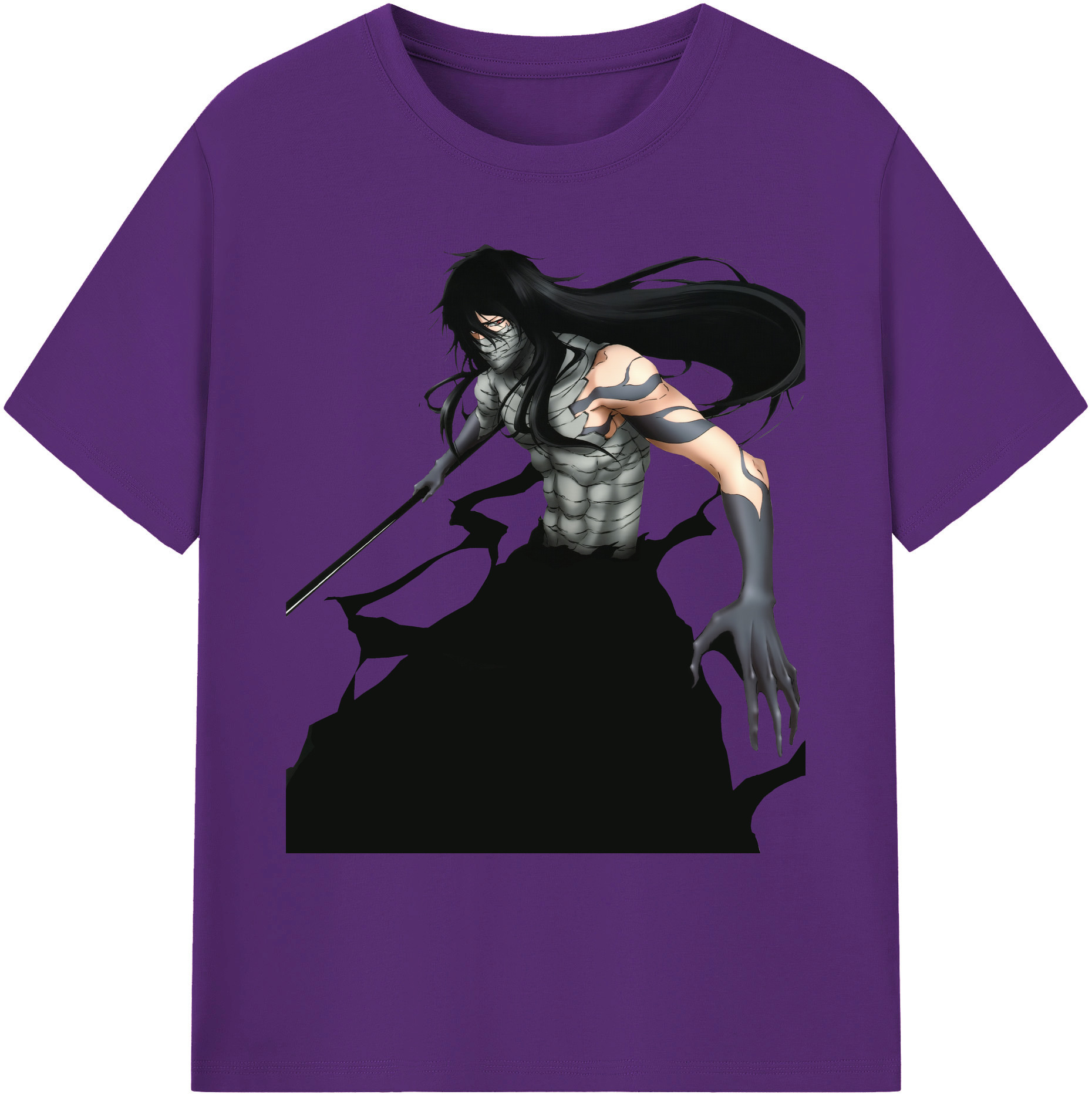 （画像用） ブリーチ 黒崎一護（くろさき いちご）BLEACH Kurosaki Ichigo 綿100％ メンズ半袖Tシャツ｜肌触りやわらか＆通気性