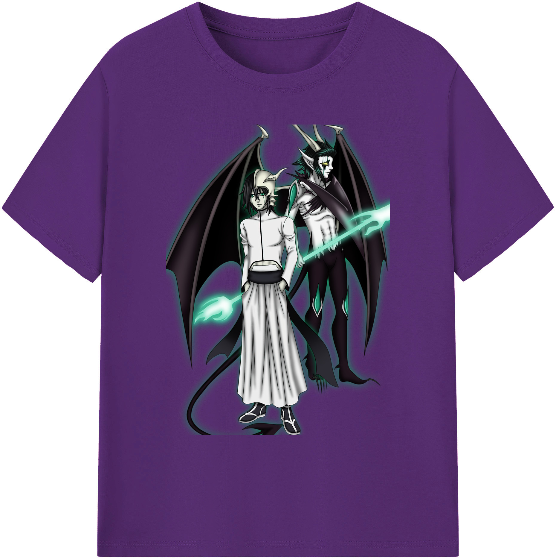 （画像用） ブリーチ ウルキオラ·シファー BLEACH Ulquiorra cifer 綿100％ メンズ半袖Tシャツ｜肌触りやわらか＆通気性