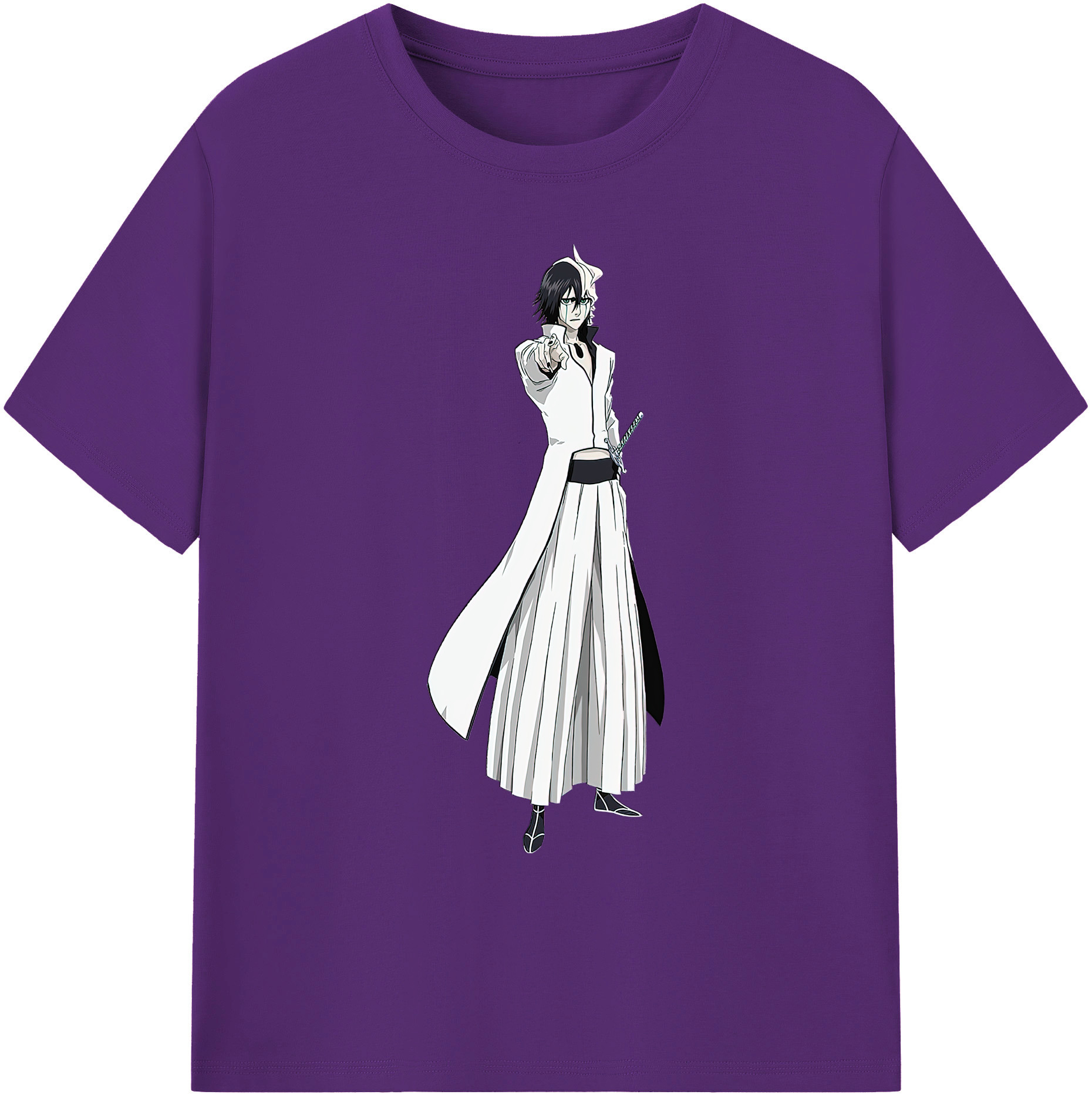 （画像用） ブリーチ ウルキオラ·シファー BLEACH Ulquiorra cifer 綿100％ メンズ半袖Tシャツ｜肌触りやわらか＆通気性