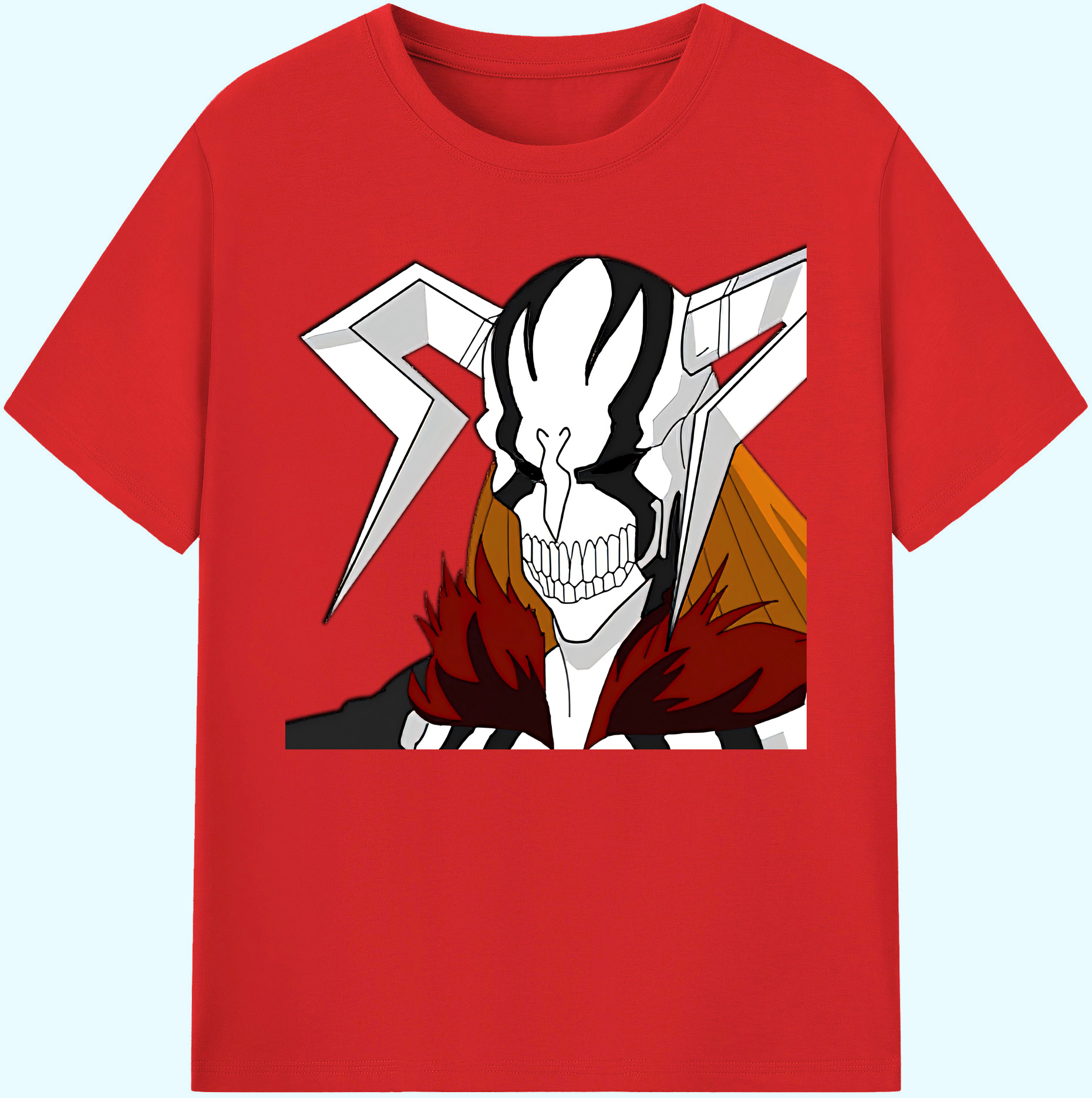 （画像用） ブリーチ 黒崎一護（くろさき いちご）BLEACH Kurosaki Ichigo 綿100％ メンズ半袖Tシャツ｜肌触りやわらか＆通気性
