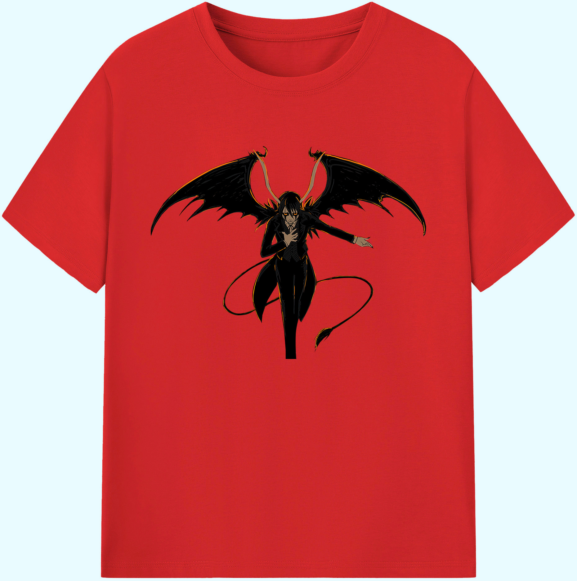 （画像用） ブリーチ ウルキオラ·シファー BLEACH Ulquiorra cifer 綿100％ メンズ半袖Tシャツ｜肌触りやわらか＆通気性