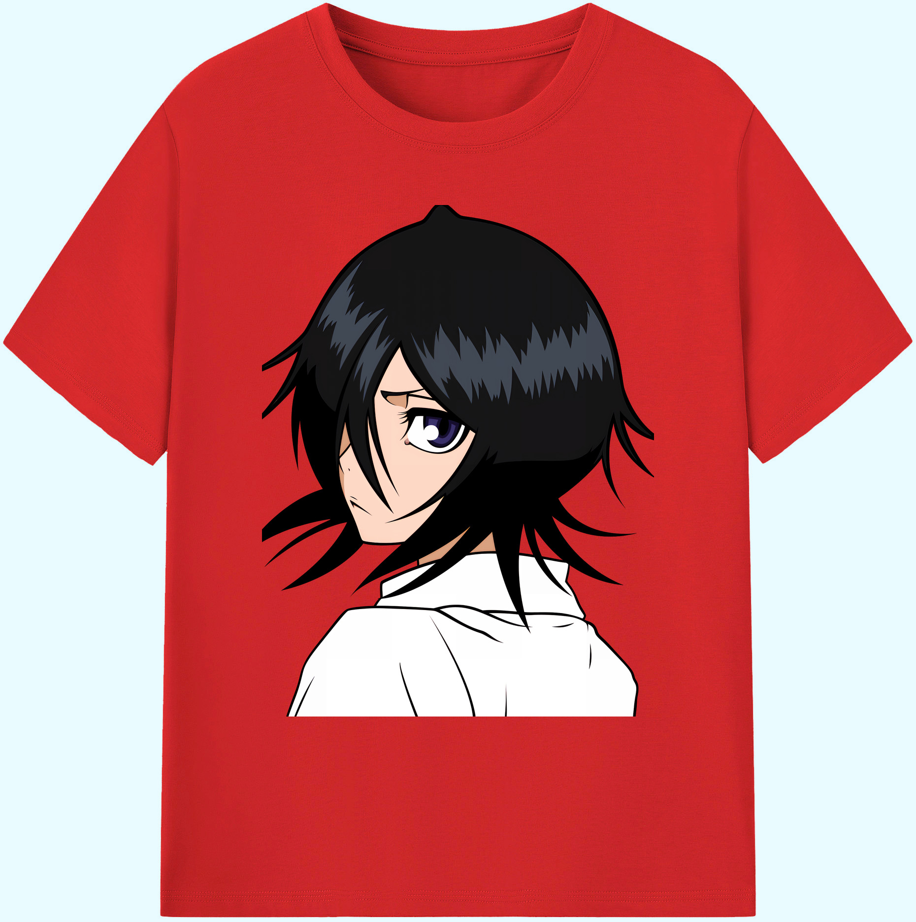 （画像用） ブリーチ 朽木ルキア BLEACH Kuchiki Rukia 綿100％ メンズ半袖Tシャツ｜肌触りやわらか＆通気性