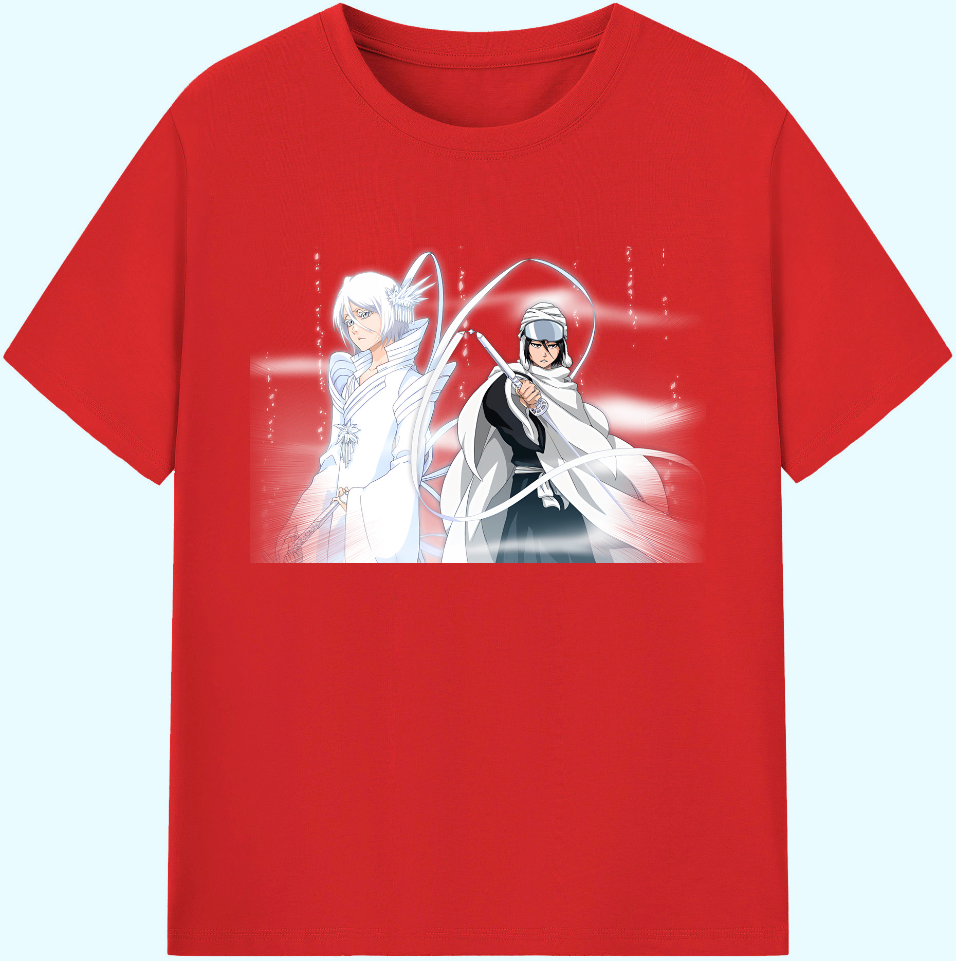 （画像用） ブリーチ 朽木ルキア BLEACH Kuchiki Rukia 綿100％ メンズ半袖Tシャツ｜肌触りやわらか＆通気性