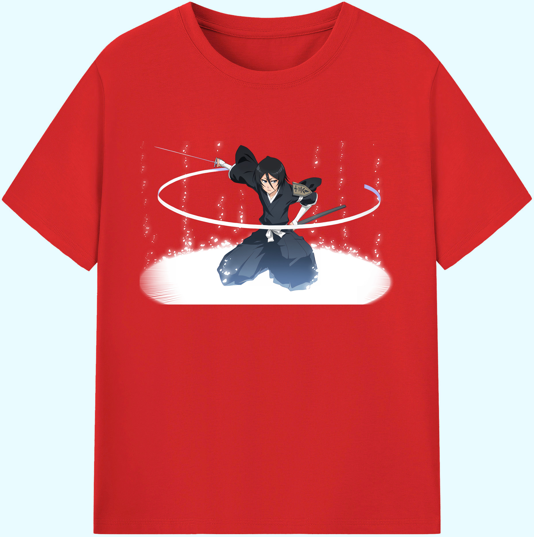 （画像用） ブリーチ 朽木ルキア BLEACH Kuchiki Rukia 綿100％ メンズ半袖Tシャツ｜肌触りやわらか＆通気性