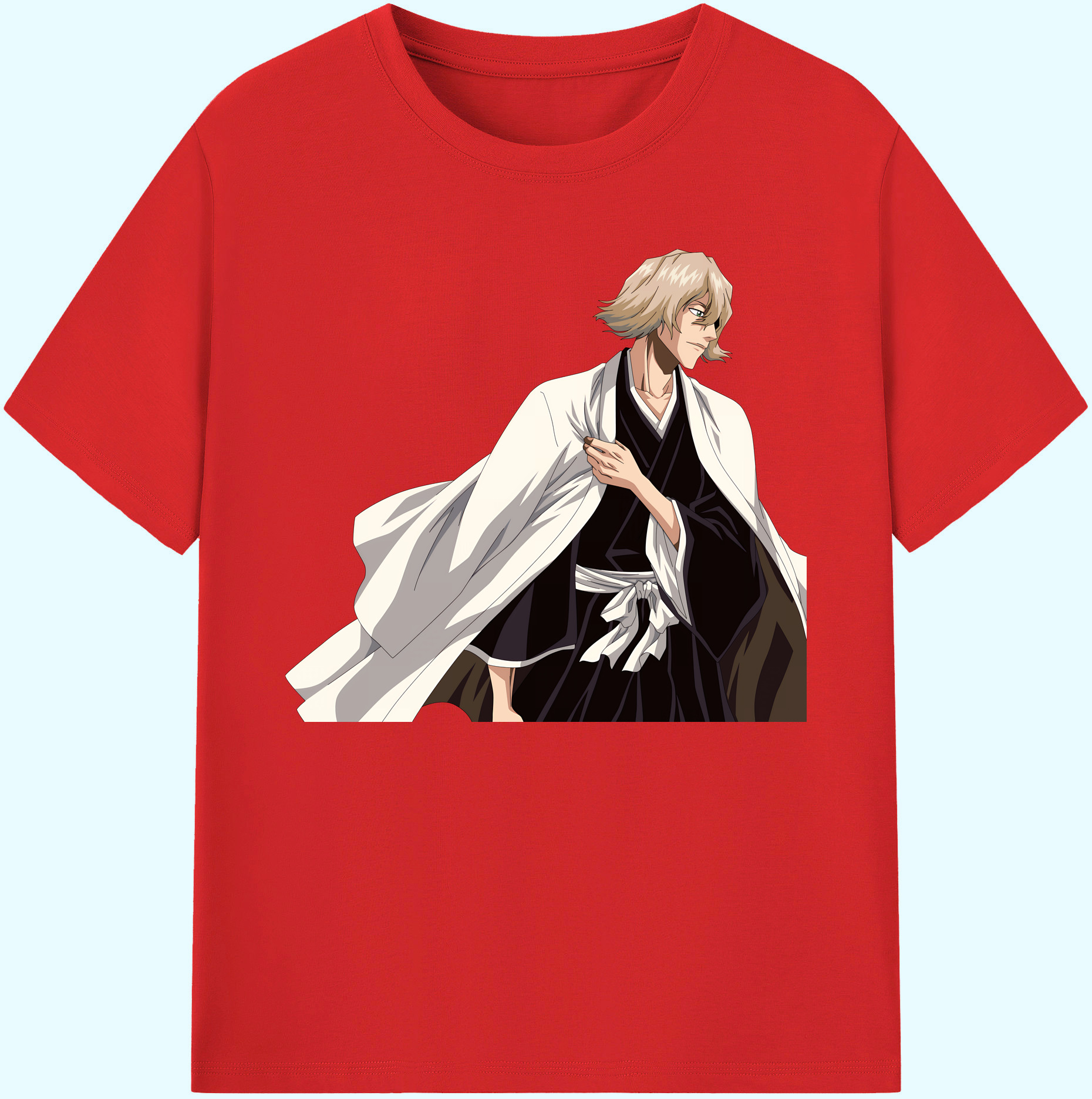 （画像用） "ブリーチ 浦原 喜助（うらはら きすけ） BLEACH Urahara Kisuke " 綿100％ メンズ半袖Tシャツ｜肌触りやわらか＆通気性