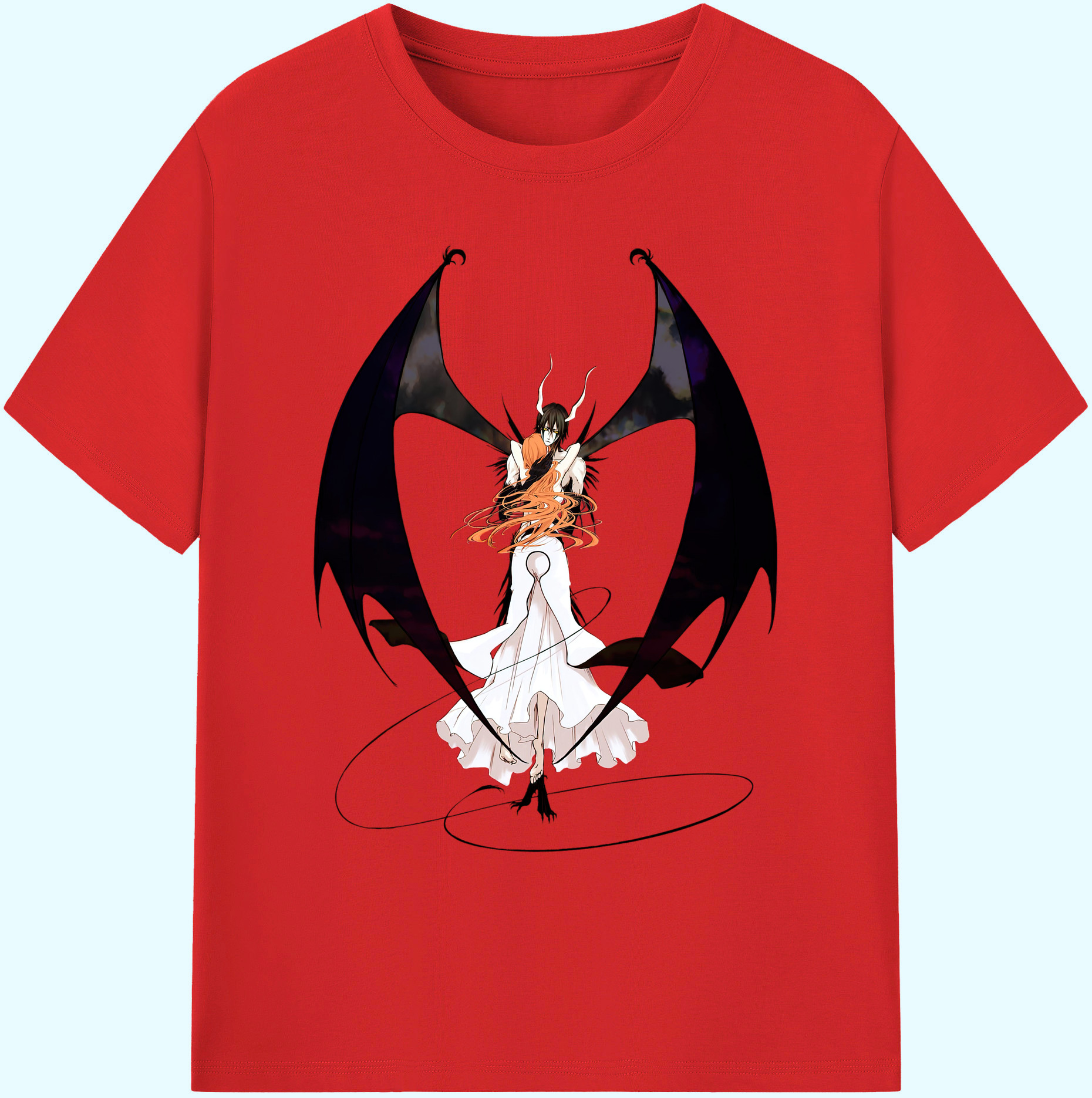 （画像用） ブリーチ ウルキオラ·シファー BLEACH Ulquiorra cifer 綿100％ メンズ半袖Tシャツ｜肌触りやわらか＆通気性