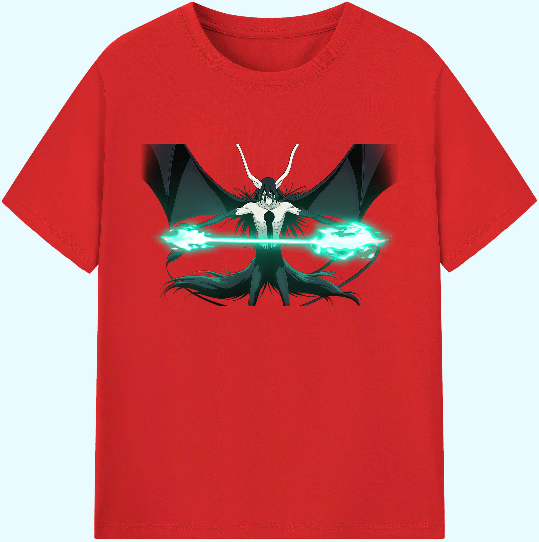 （画像用） ブリーチ ウルキオラ·シファー BLEACH Ulquiorra cifer 綿100％ メンズ半袖Tシャツ｜肌触りやわらか＆通気性