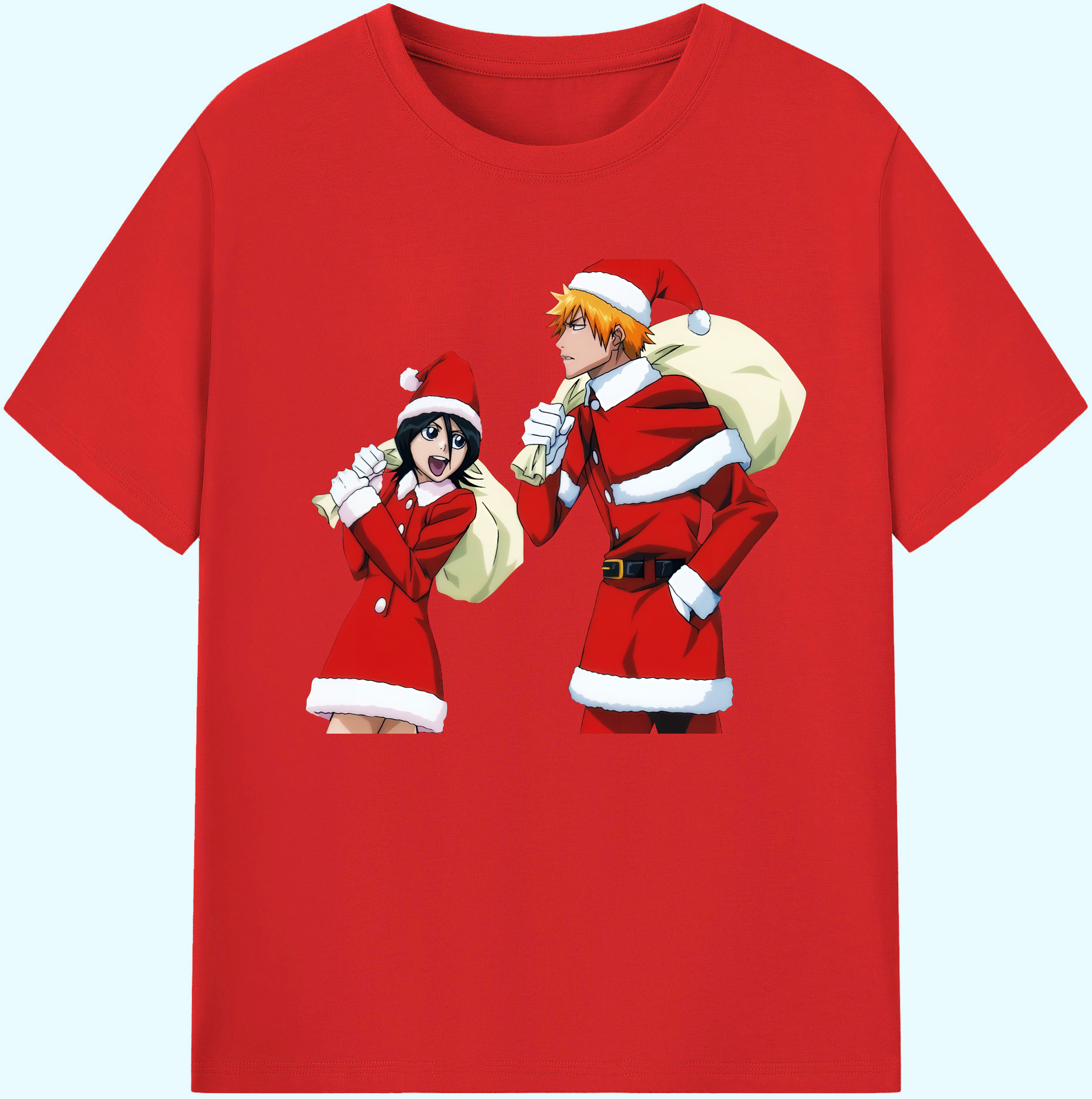 （画像用） ブリーチ 朽木ルキア BLEACH Kuchiki Rukia 綿100％ メンズ半袖Tシャツ｜肌触りやわらか＆通気性
