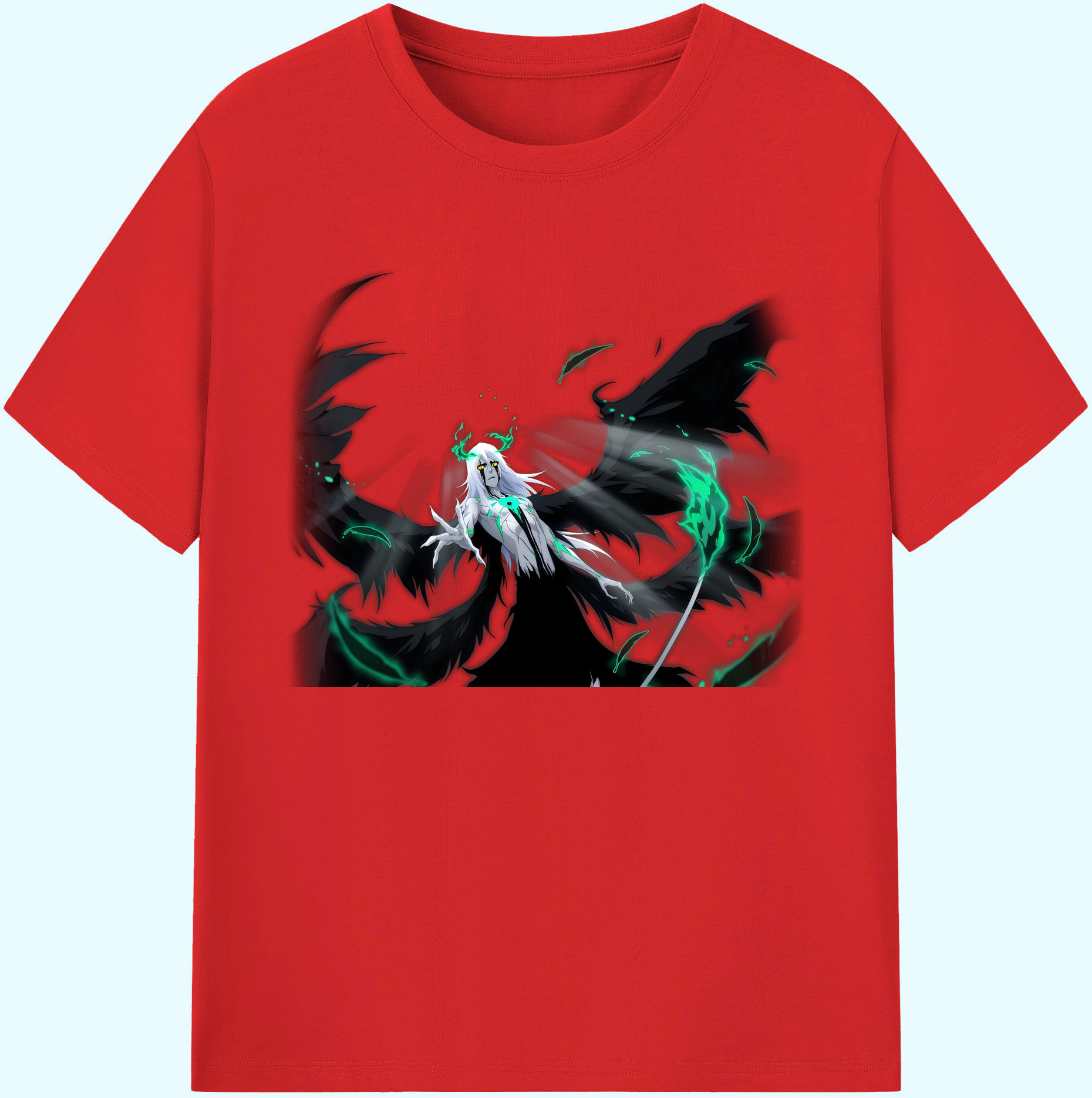 （画像用） ブリーチ ウルキオラ·シファー BLEACH Ulquiorra cifer 綿100％ メンズ半袖Tシャツ｜肌触りやわらか＆通気性