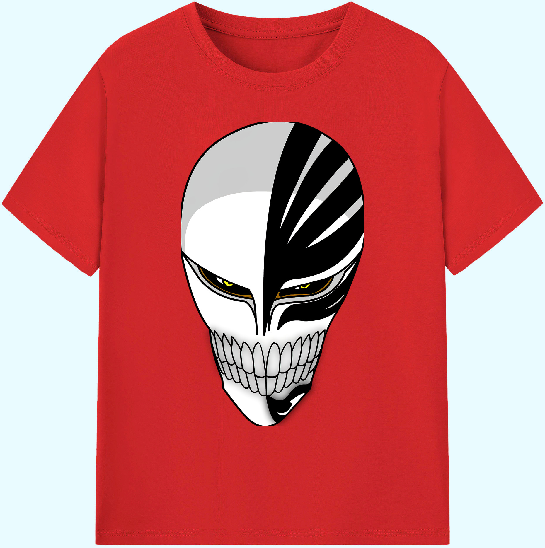 （画像用） ブリーチ 黒崎一護（くろさき いちご）BLEACH Kurosaki Ichigo 綿100％ メンズ半袖Tシャツ｜肌触りやわらか＆通気性