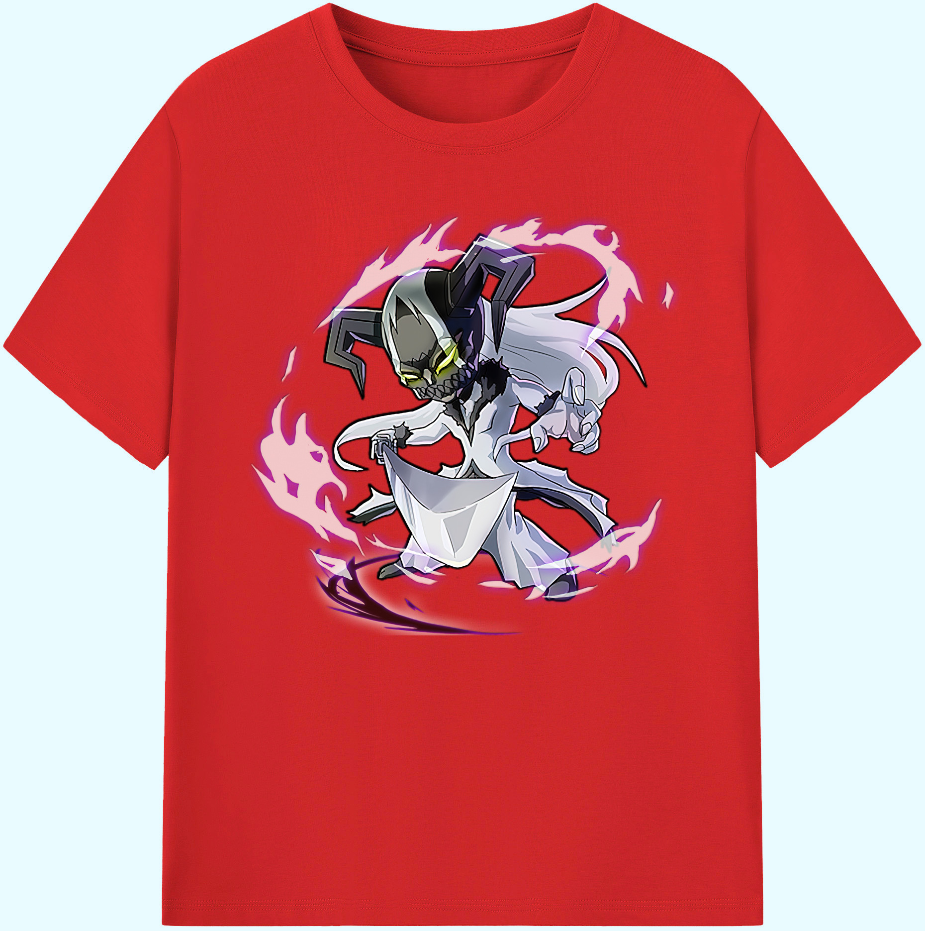 （画像用） ブリーチ 黒崎一護（くろさき いちご）BLEACH Kurosaki Ichigo 綿100％ メンズ半袖Tシャツ｜肌触りやわらか＆通気性