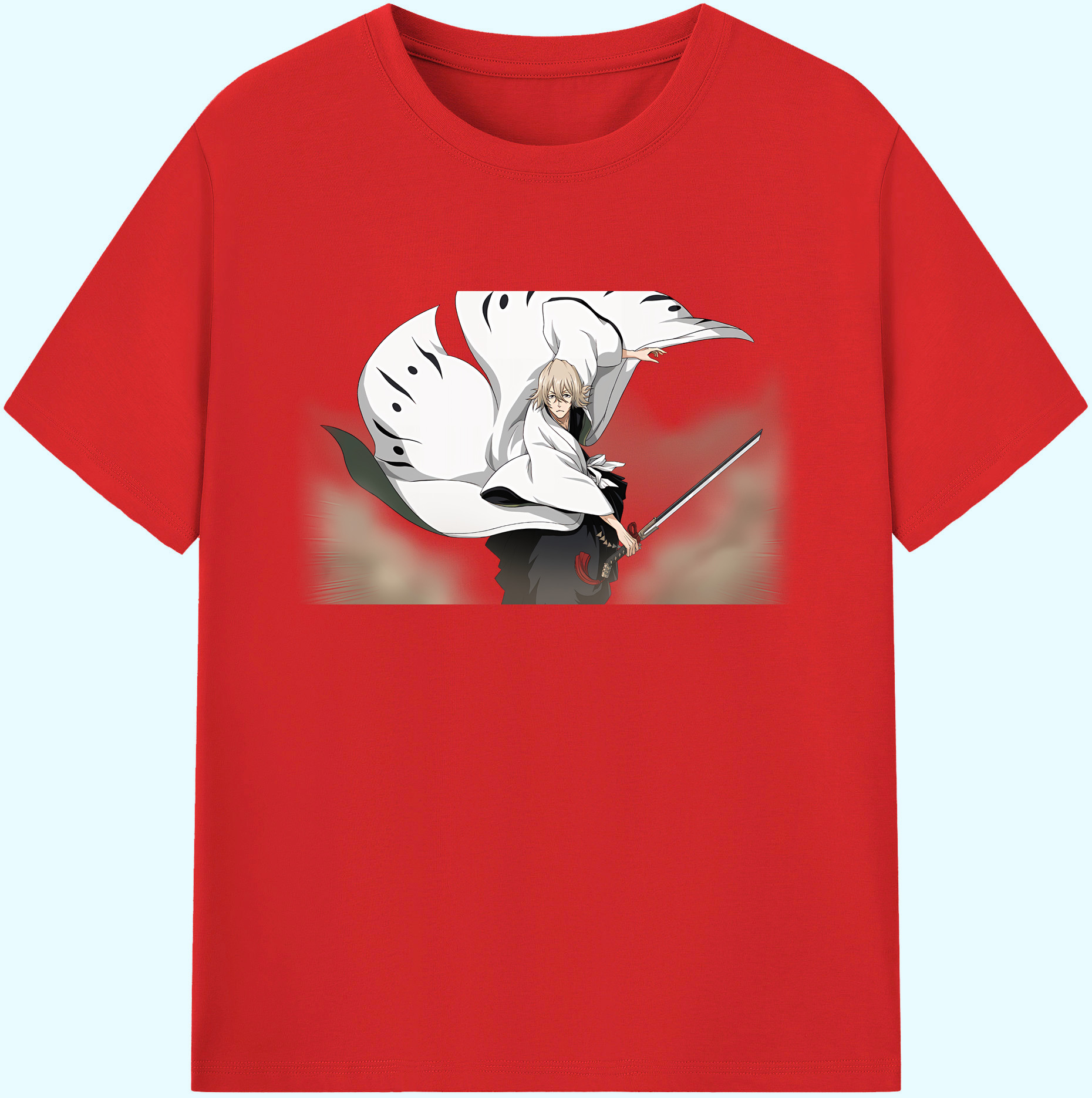 （画像用） "ブリーチ 浦原 喜助（うらはら きすけ） BLEACH Urahara Kisuke " 綿100％ メンズ半袖Tシャツ｜肌触りやわらか＆通気性