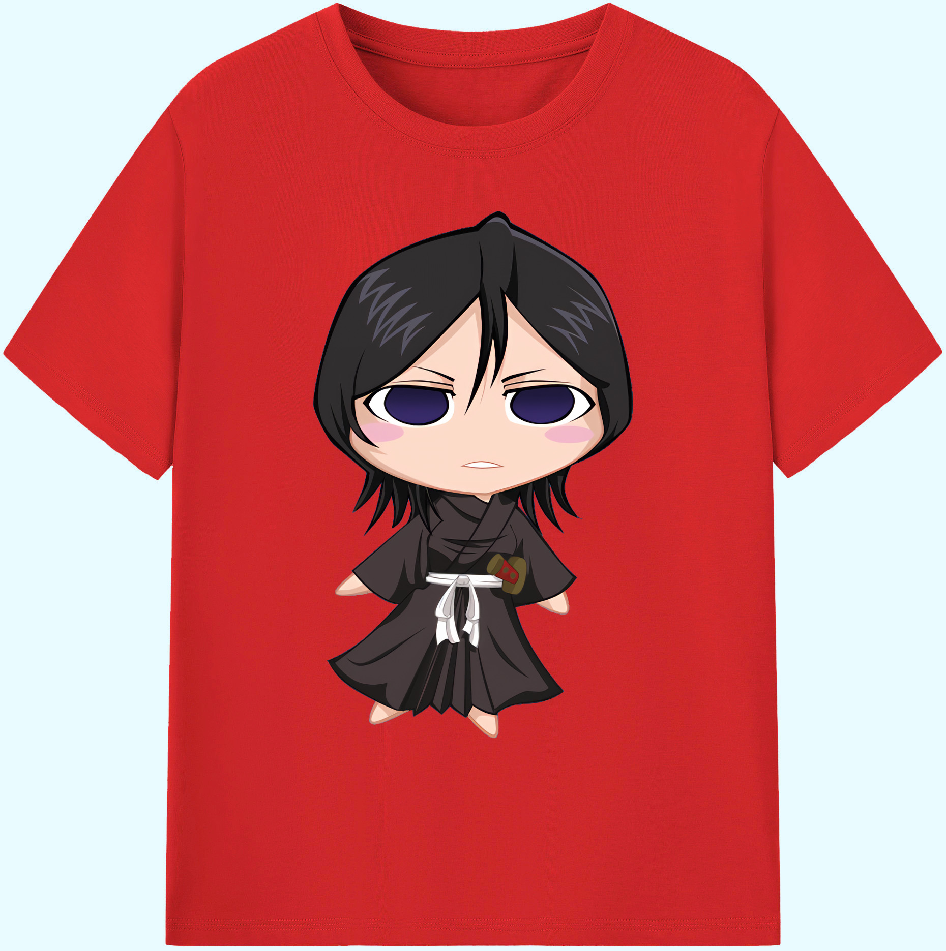 （画像用） ブリーチ 朽木ルキア BLEACH Kuchiki Rukia 綿100％ メンズ半袖Tシャツ｜肌触りやわらか＆通気性