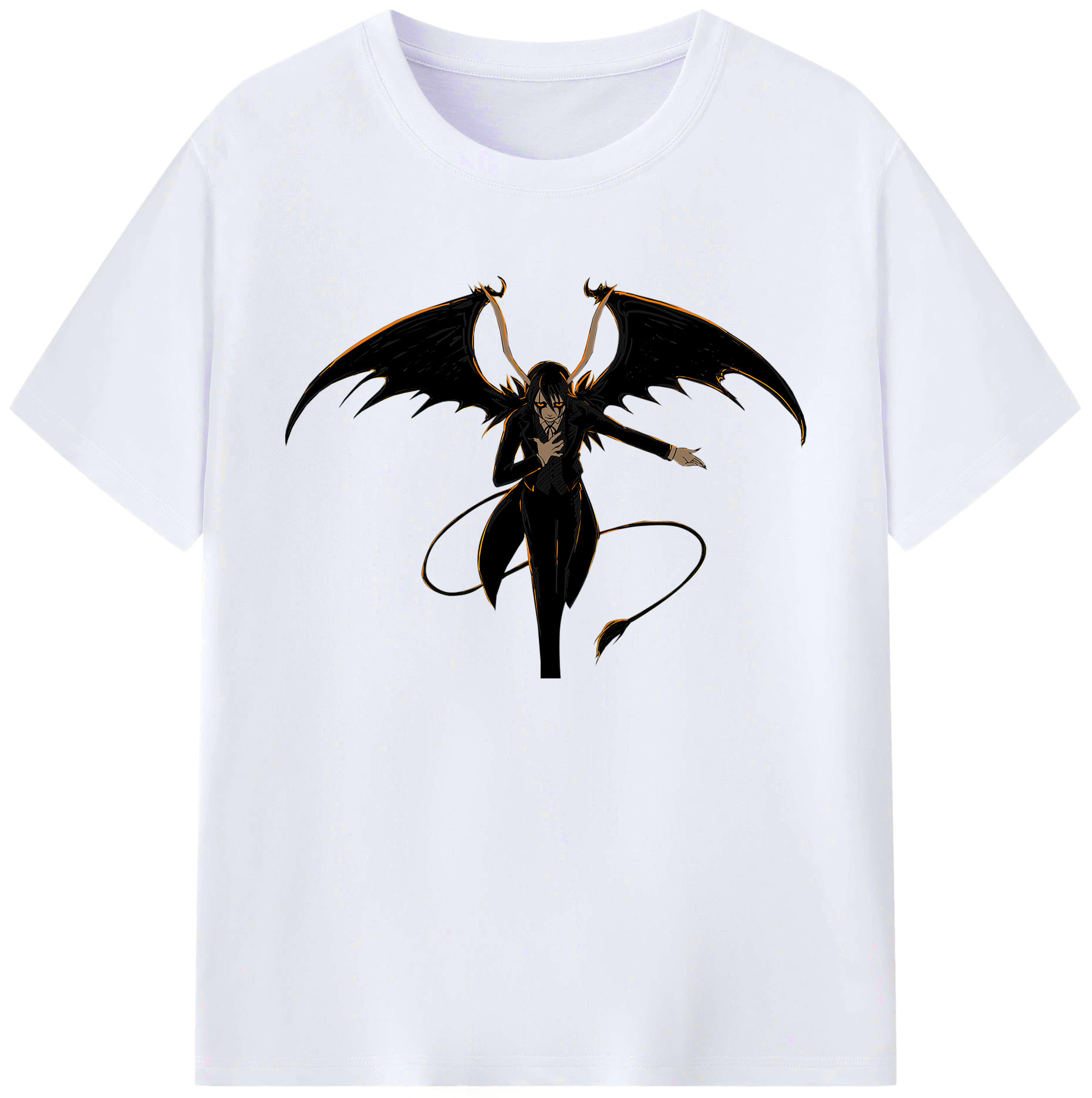 （画像用） ブリーチ ウルキオラ·シファー BLEACH Ulquiorra cifer 綿100％ メンズ半袖Tシャツ｜肌触りやわらか＆通気性