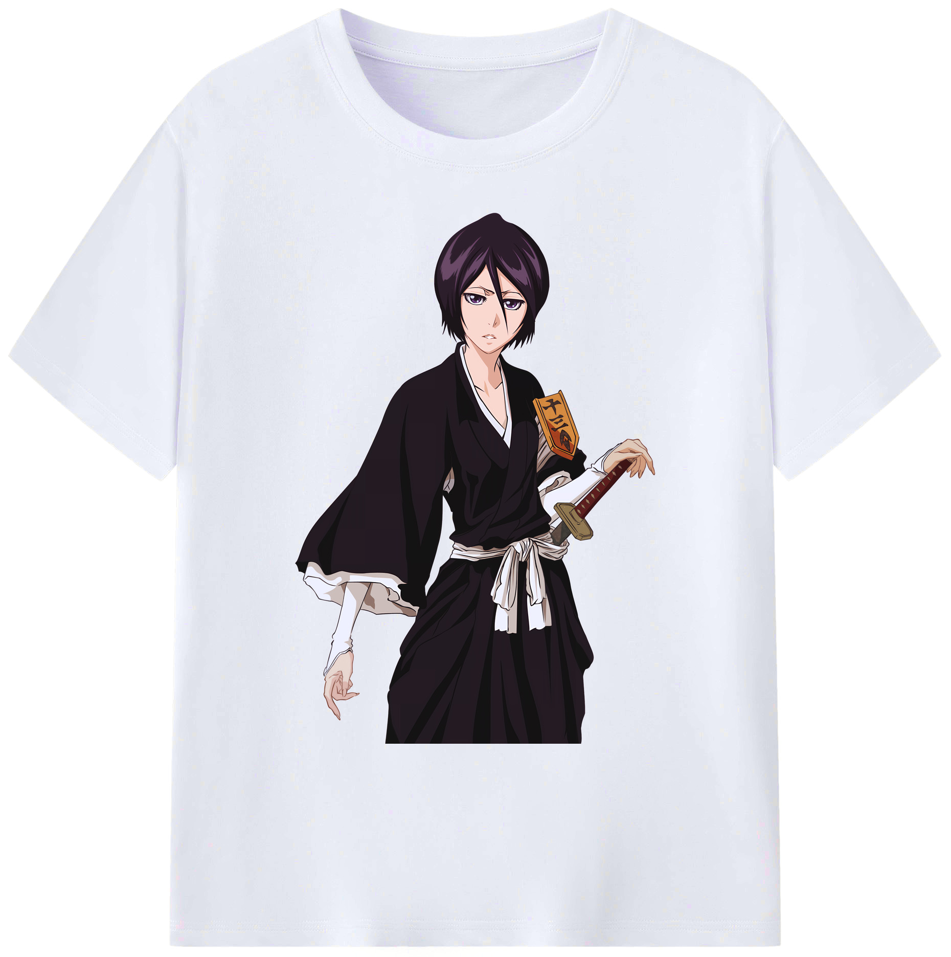 （画像用） ブリーチ 朽木ルキア BLEACH Kuchiki Rukia 綿100％ メンズ半袖Tシャツ｜肌触りやわらか＆通気性