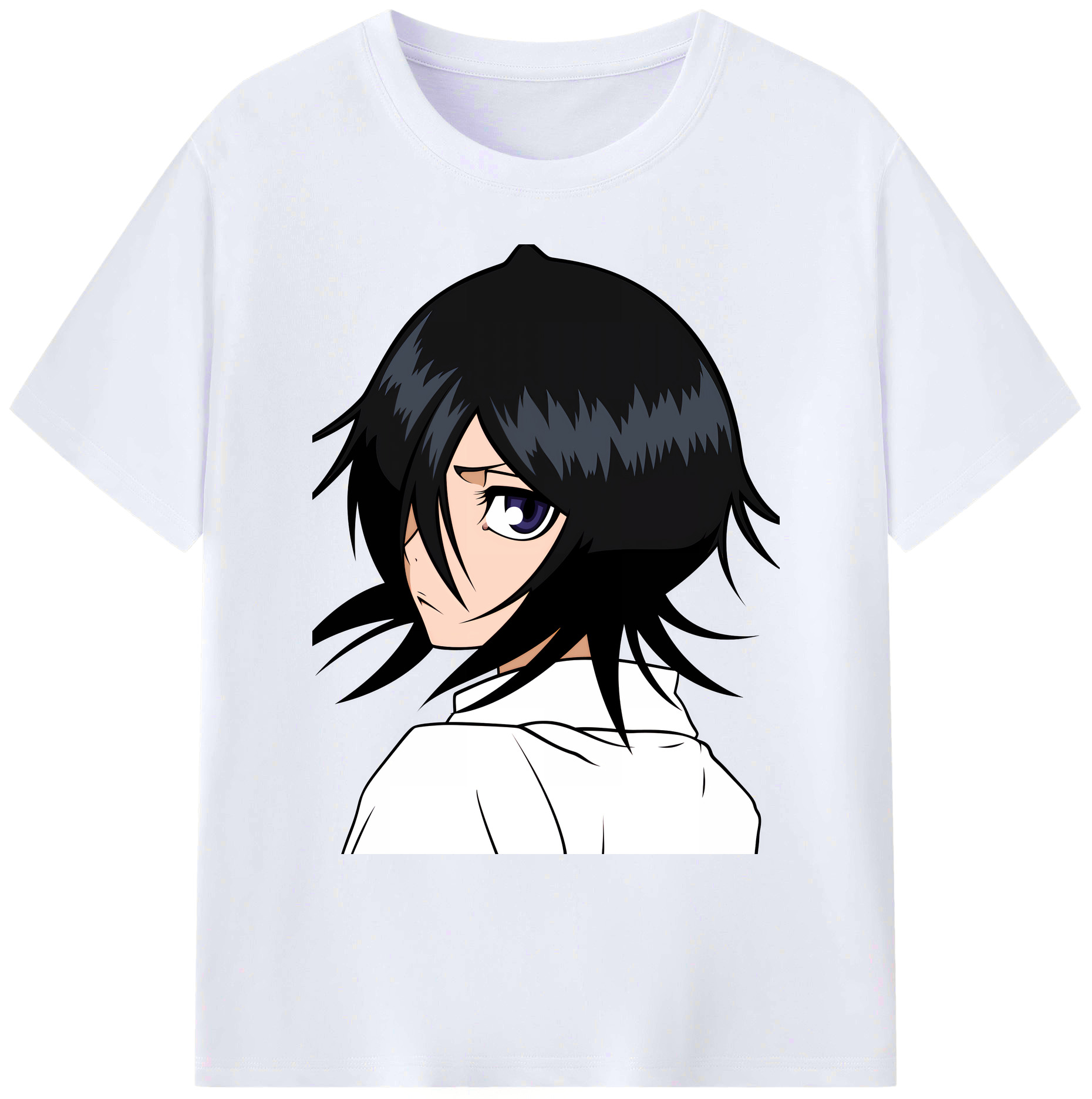 （画像用） ブリーチ 朽木ルキア BLEACH Kuchiki Rukia 綿100％ メンズ半袖Tシャツ｜肌触りやわらか＆通気性