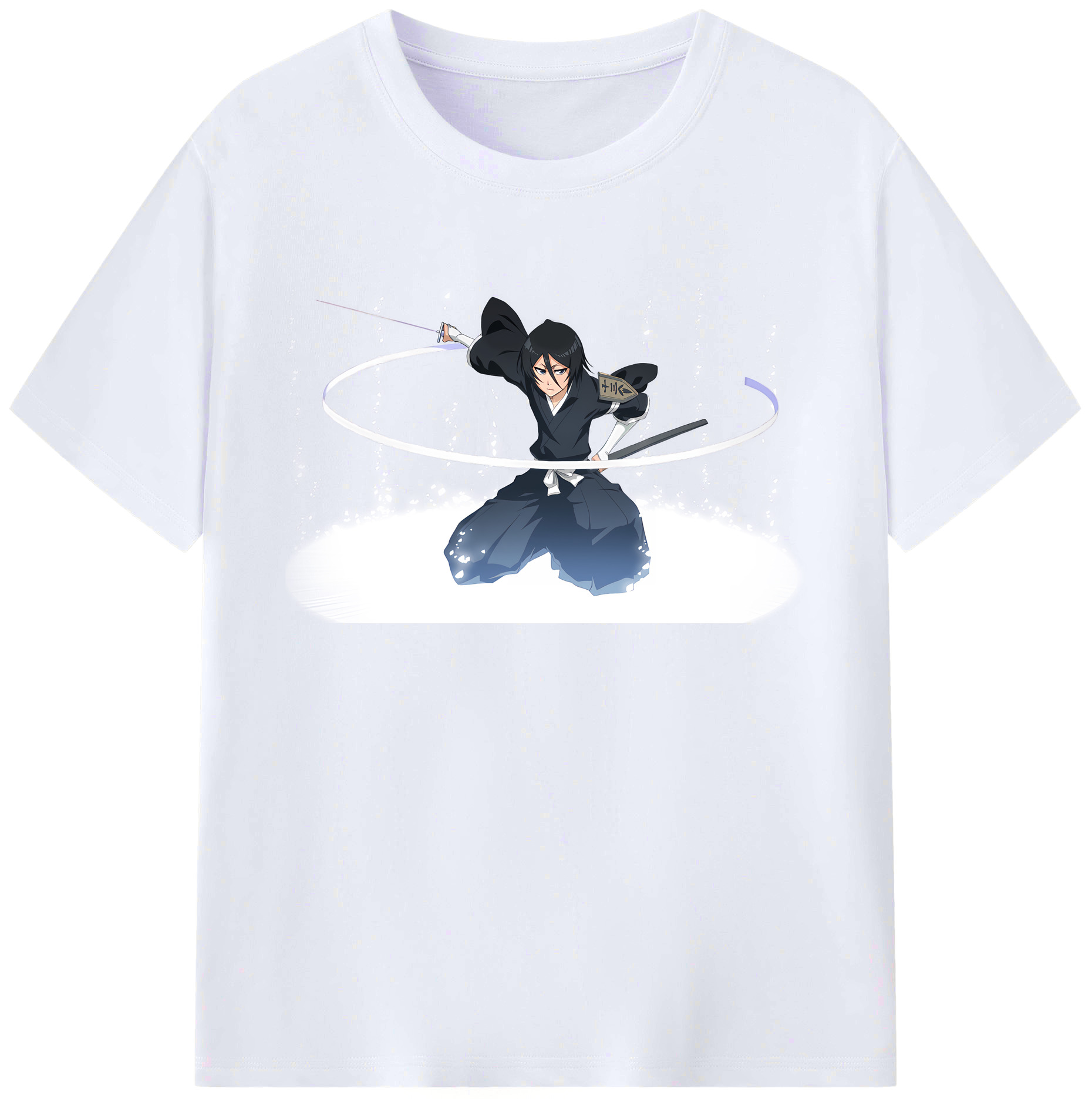 （画像用） ブリーチ 朽木ルキア BLEACH Kuchiki Rukia 綿100％ メンズ半袖Tシャツ｜肌触りやわらか＆通気性