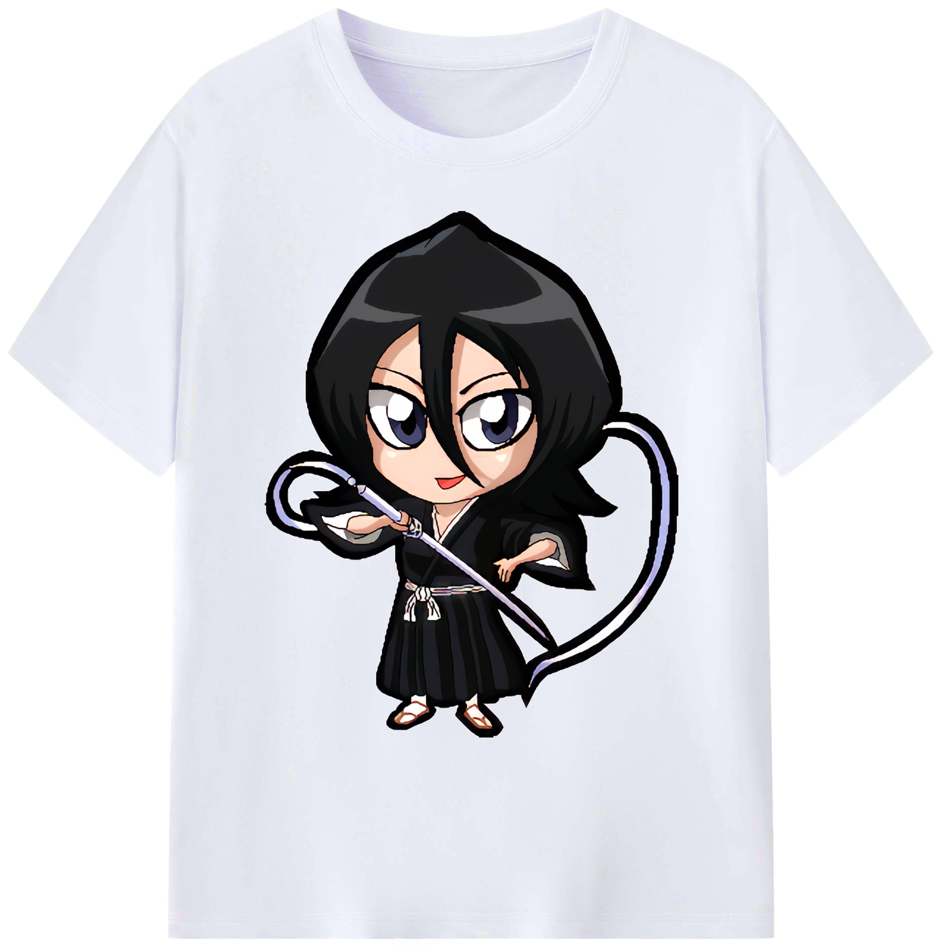 （画像用） ブリーチ 朽木ルキア BLEACH Kuchiki Rukia 綿100％ メンズ半袖Tシャツ｜肌触りやわらか＆通気性