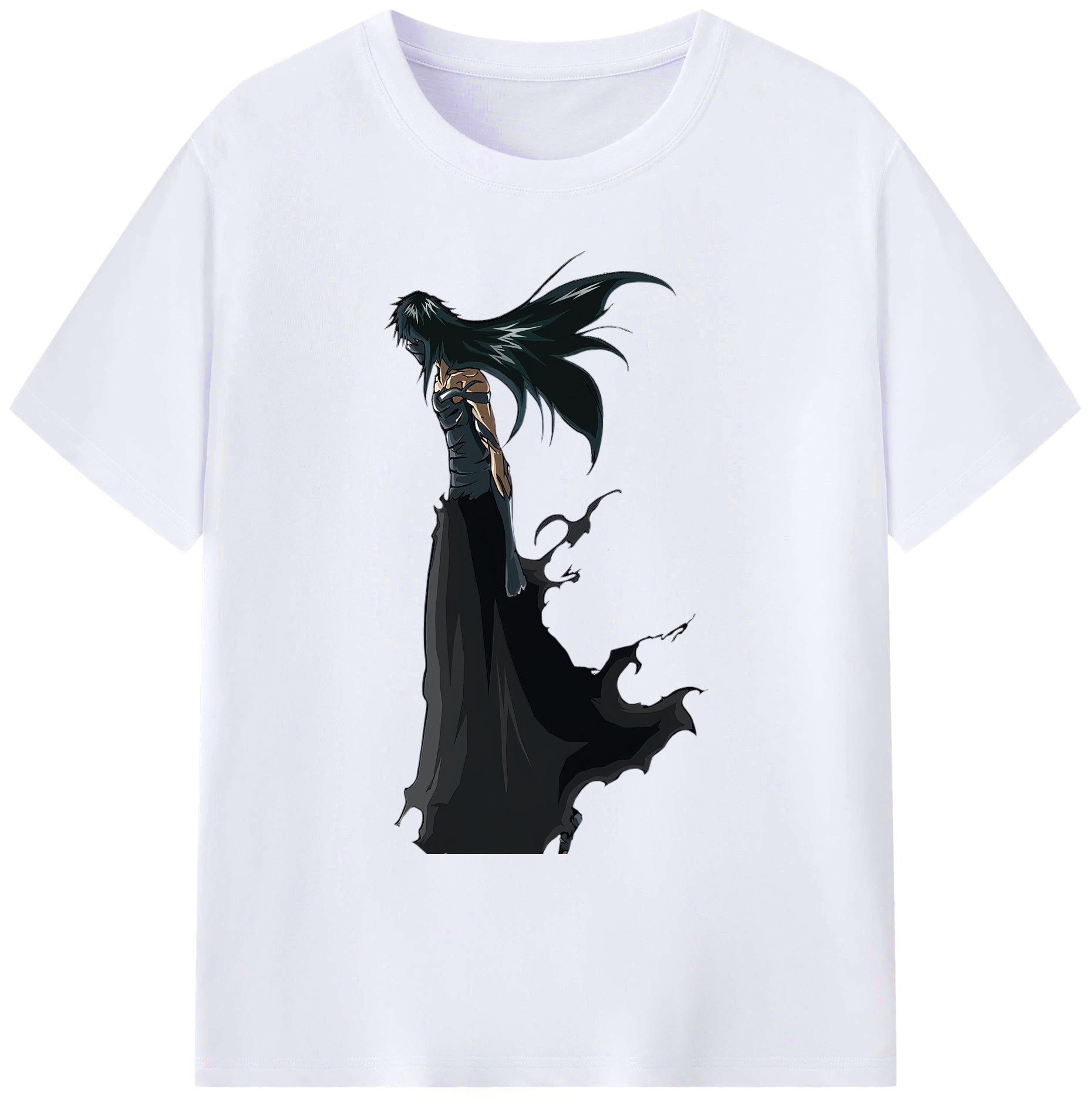 （画像用） ブリーチ 黒崎一護（くろさき いちご）BLEACH Kurosaki Ichigo 綿100％ メンズ半袖Tシャツ｜肌触りやわらか＆通気性